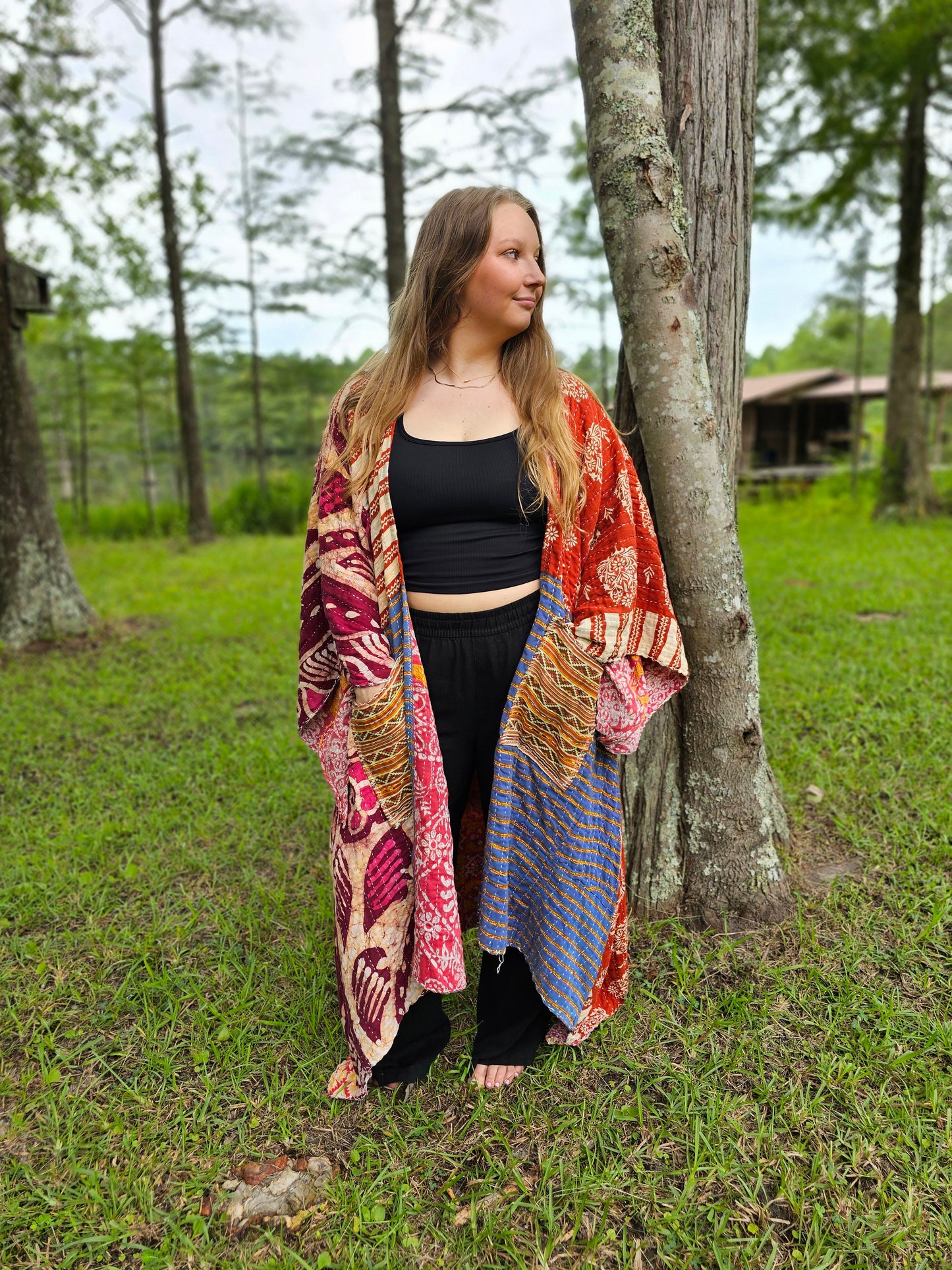 Cosmic Charlie Kantha Kimono