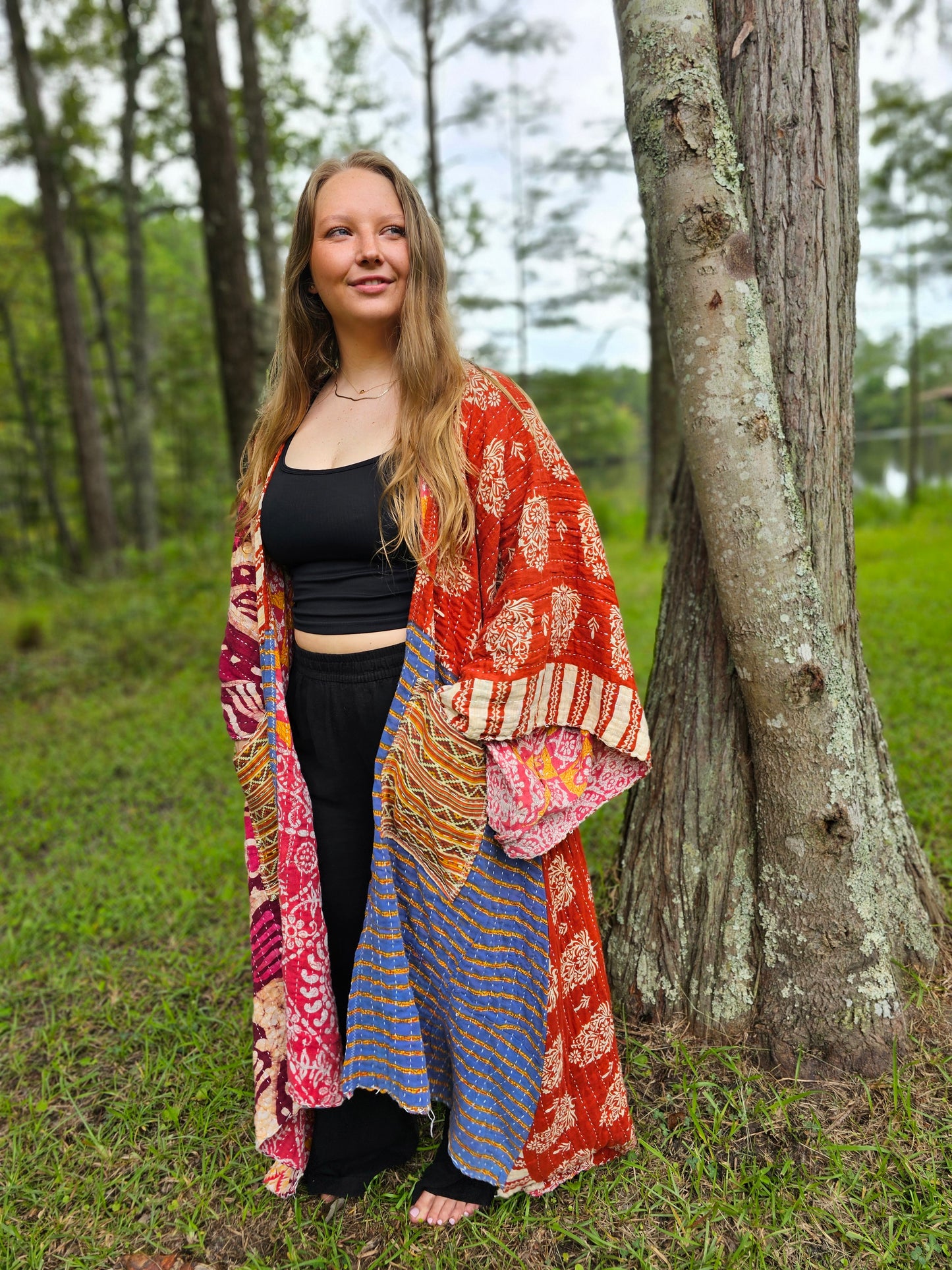 Cosmic Charlie Kantha Kimono