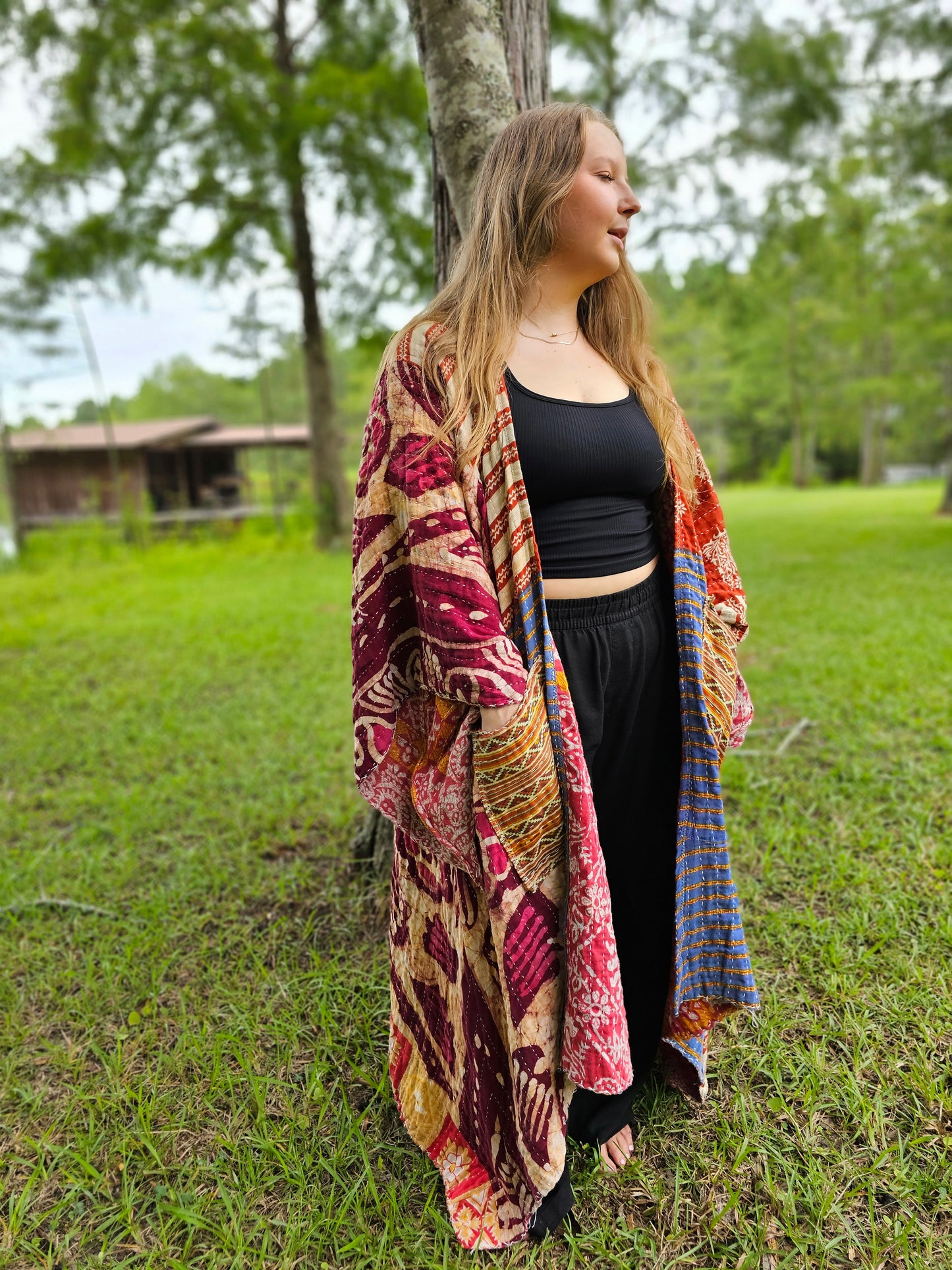 Cosmic Charlie Kantha Kimono