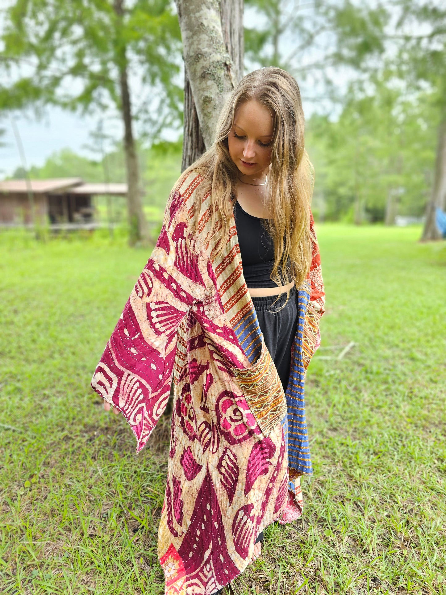 Cosmic Charlie Kantha Kimono