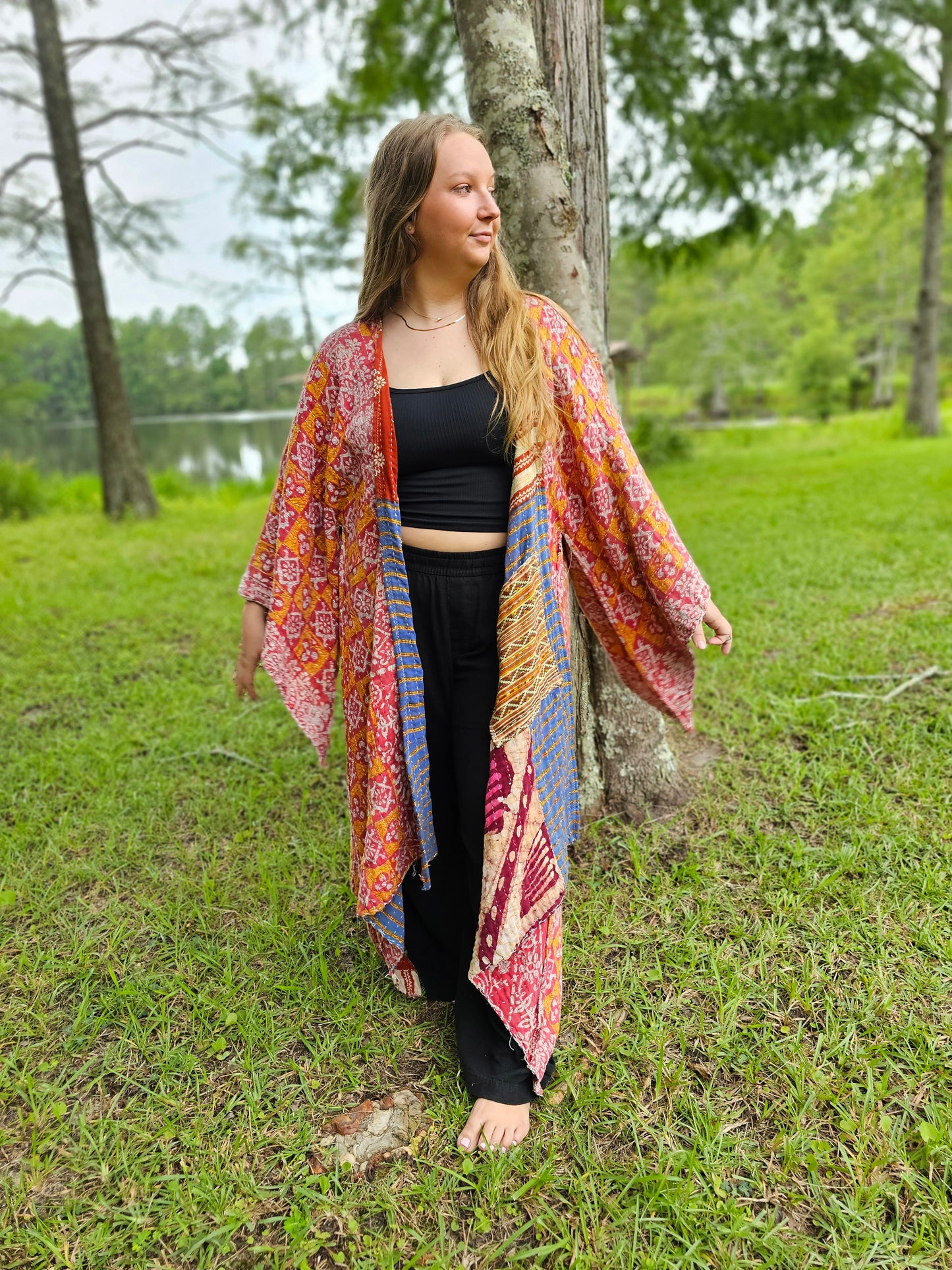 Cosmic Charlie Kantha Kimono