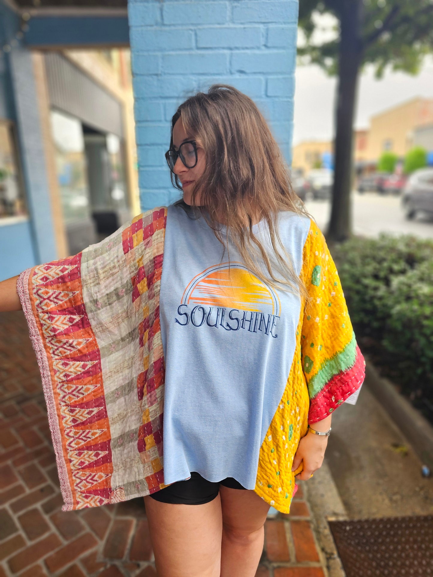 Soulshine Kantha Poncho