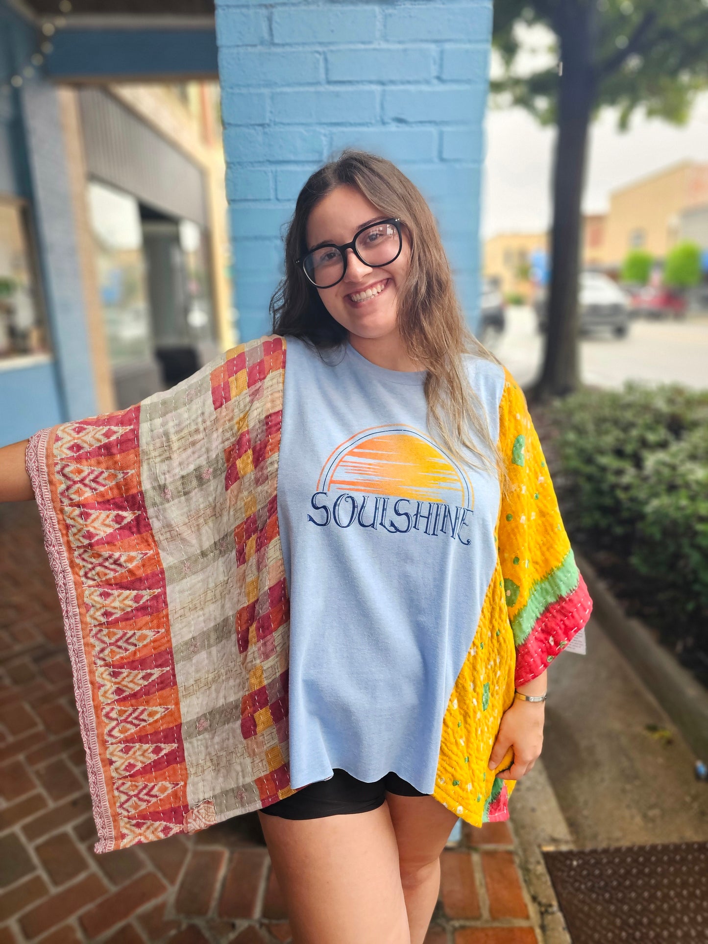 Soulshine Kantha Poncho