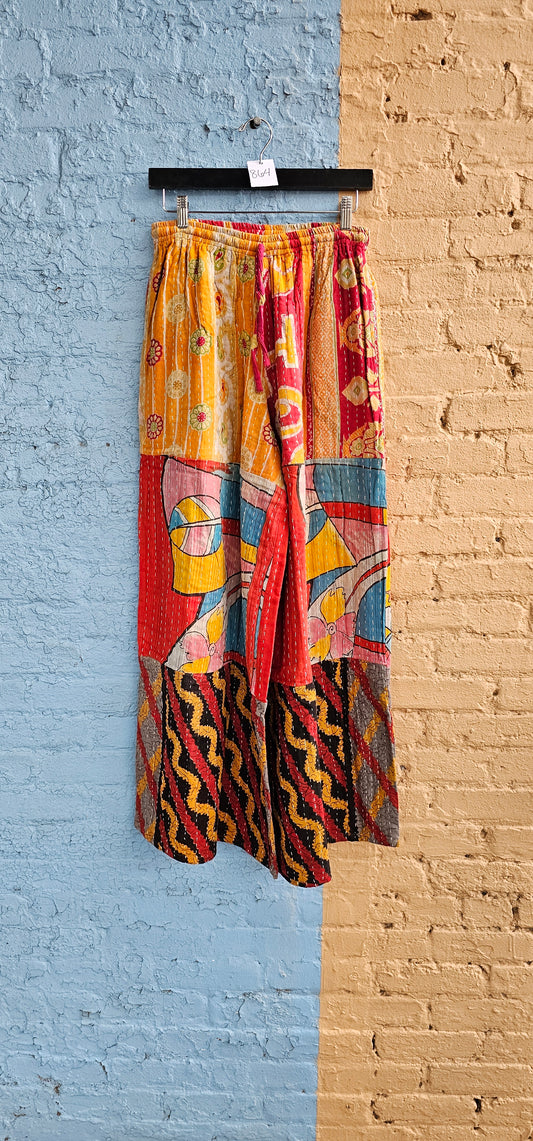 Tiered Kantha Pants #864