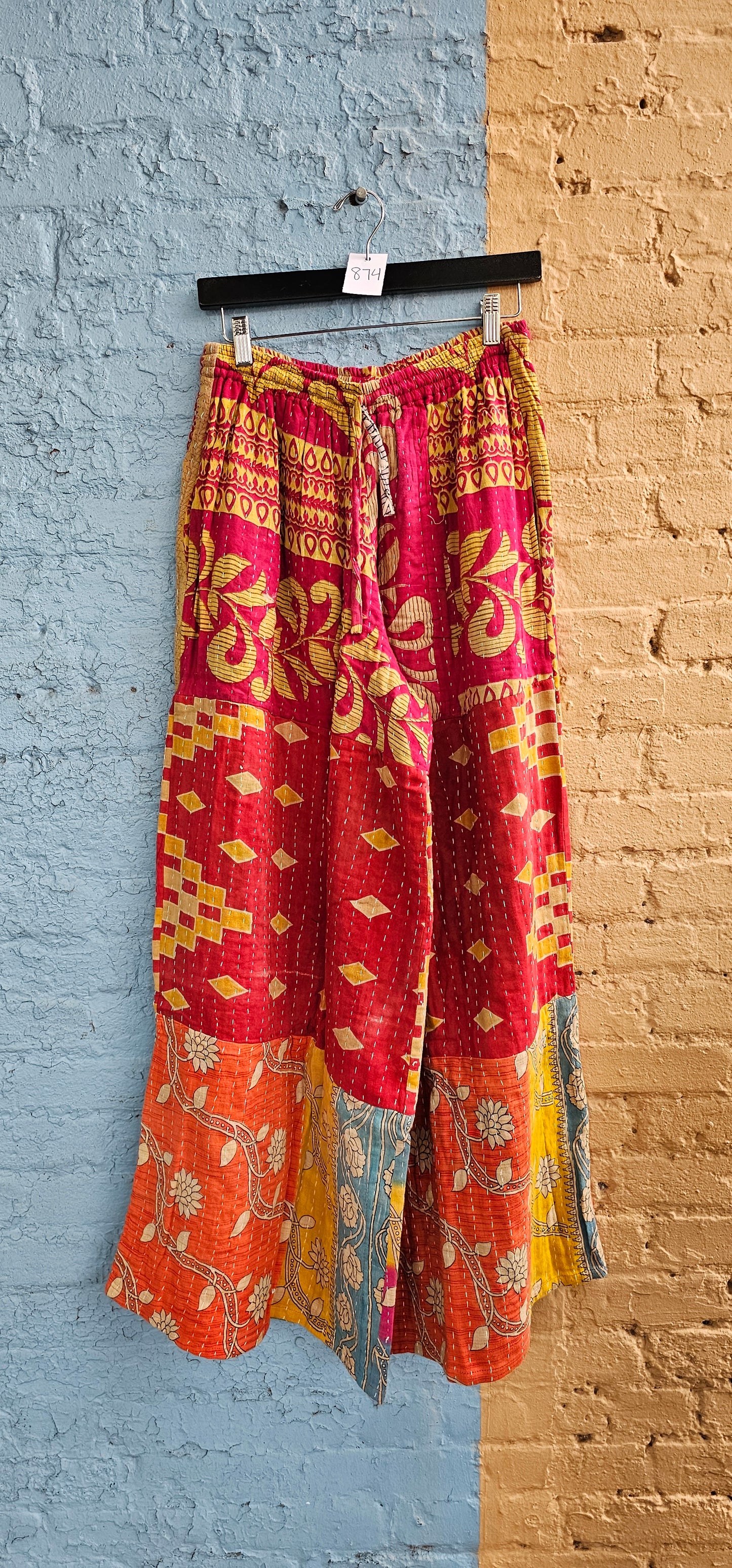 Tiered Kantha Pants #874