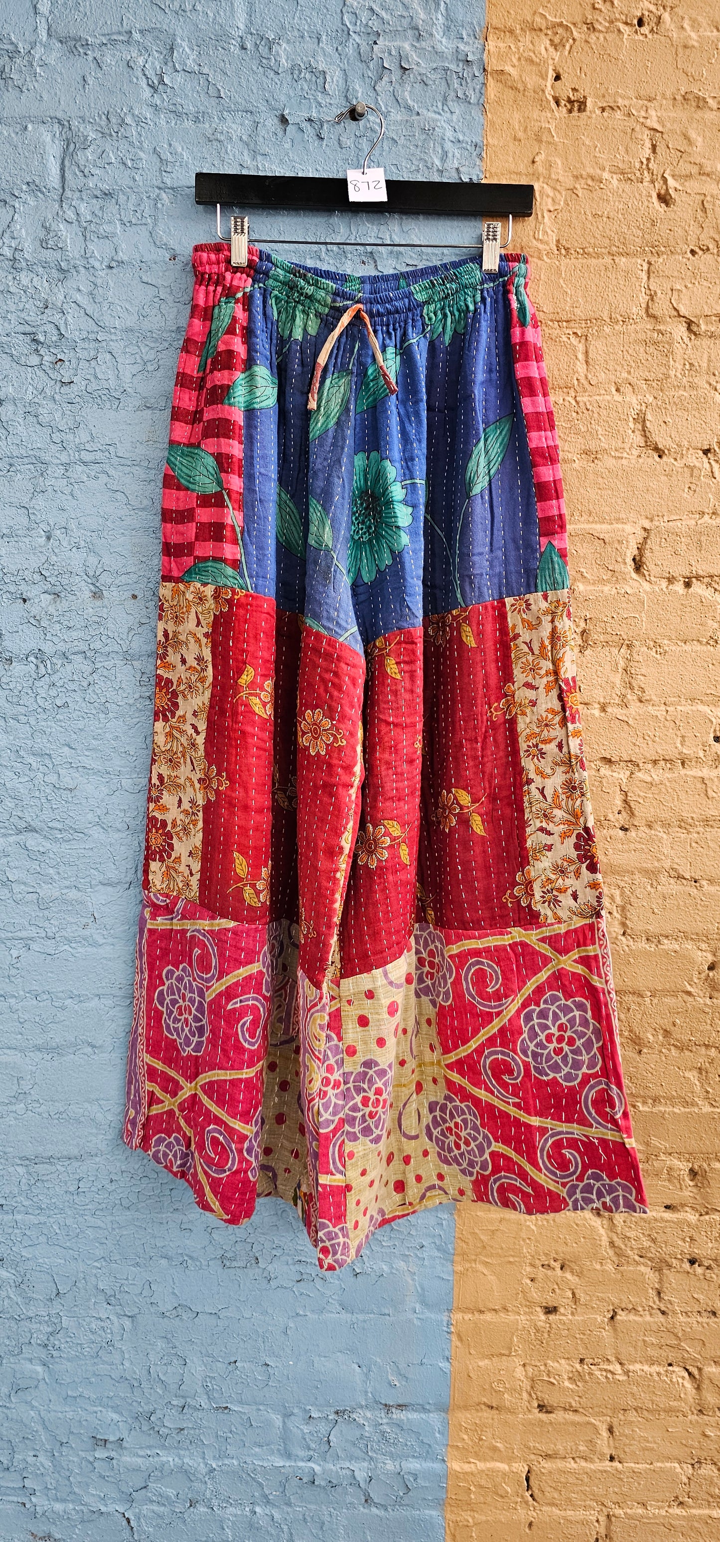 Tiered Kantha Pants #872