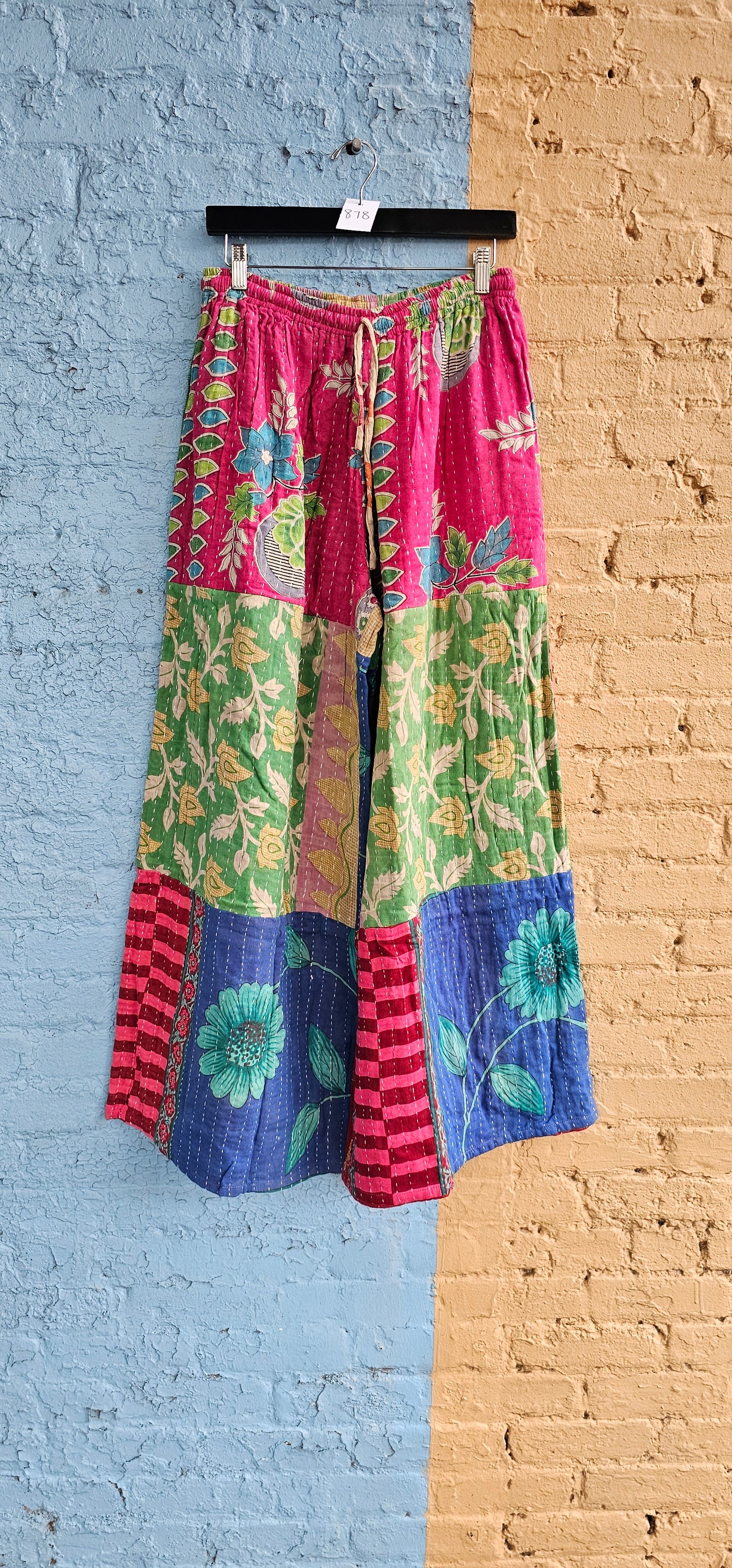 Tiered Kantha Pants #878