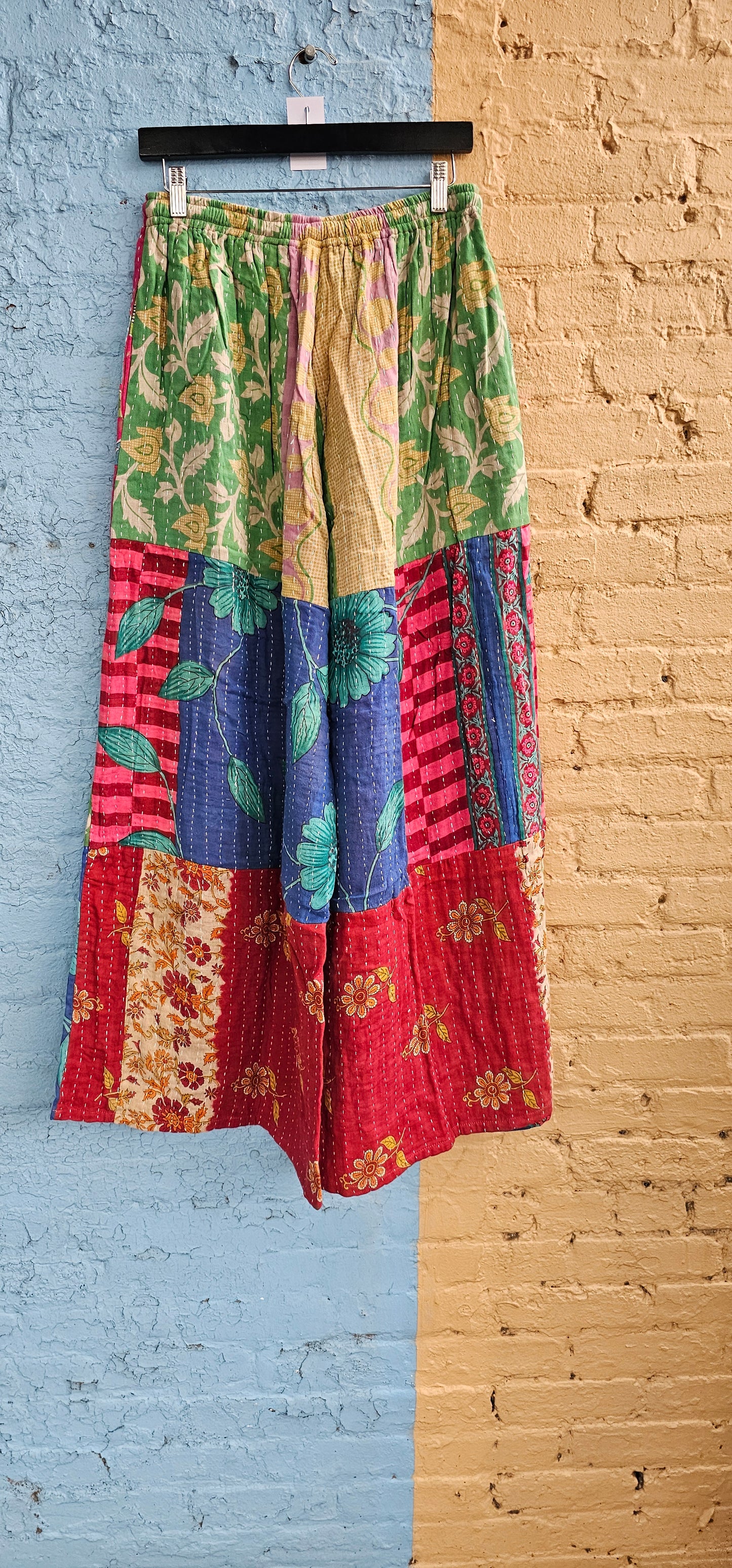 Tiered Kantha Pants #878