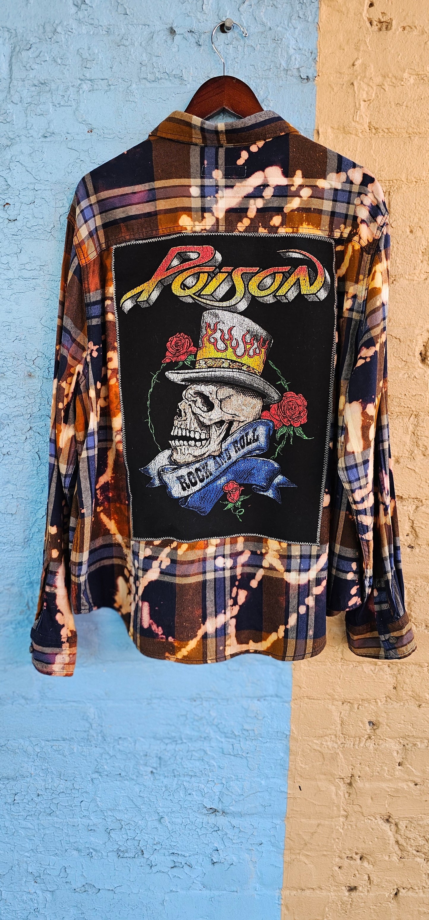 Poison Bleached Flannel size 2XL