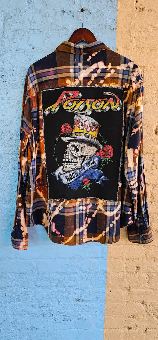 Poison Bleached Flannel size 2XL