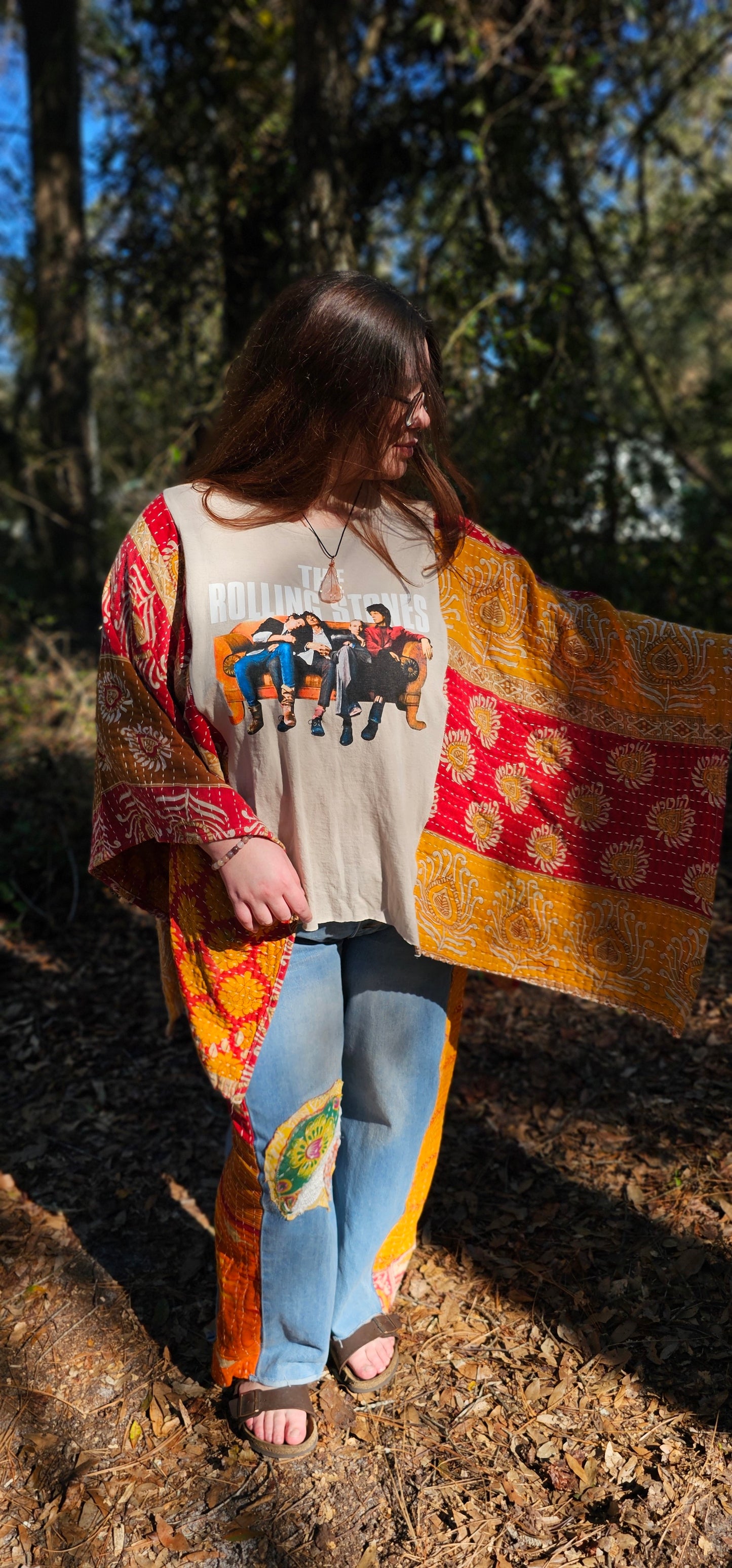 The Rolling Stones Kantha Poncho