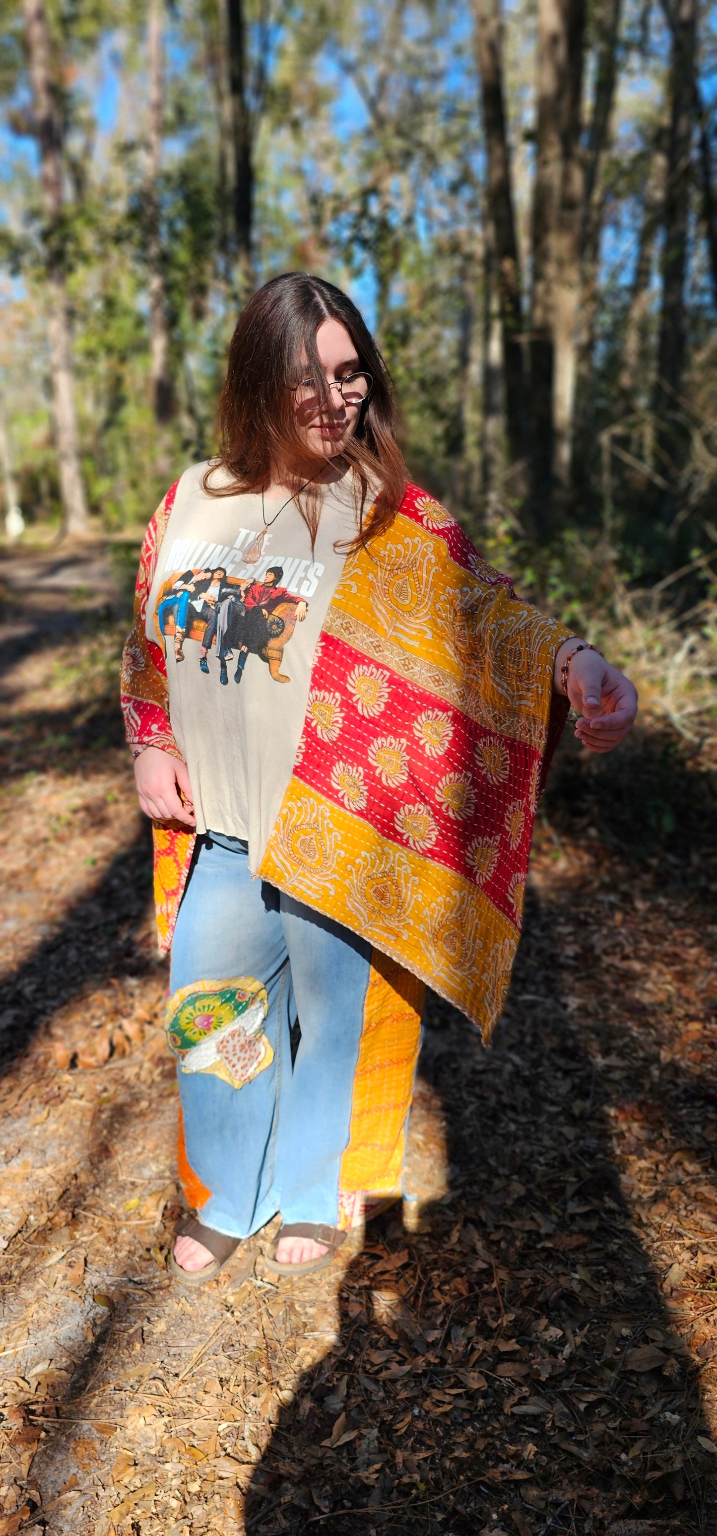 The Rolling Stones Kantha Poncho