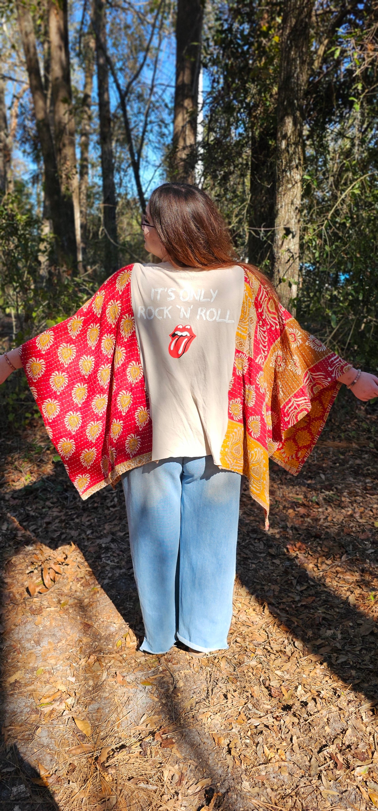 The Rolling Stones Kantha Poncho