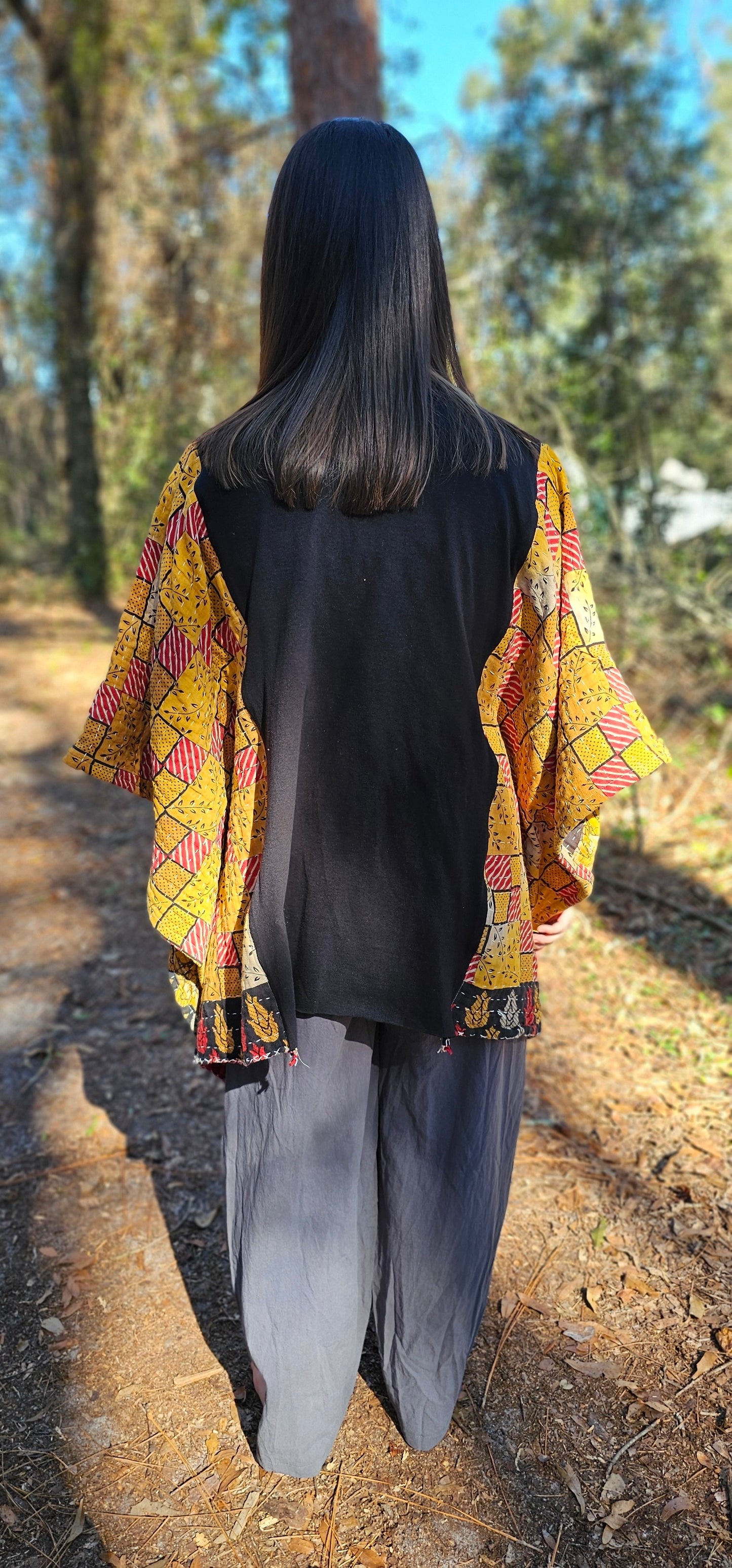 Sublime Kantha Poncho