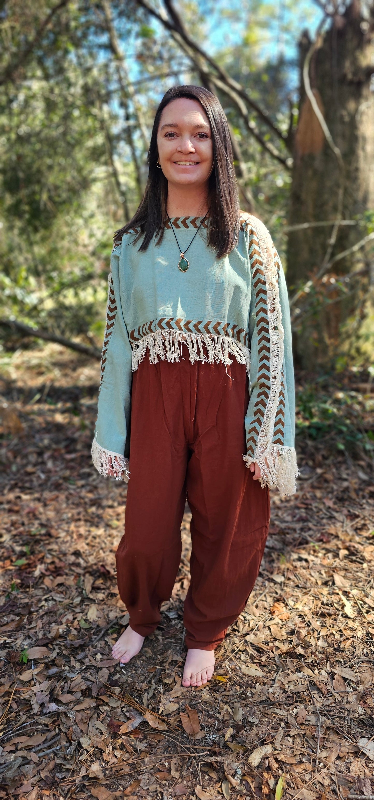 Bohemian Crop Top with Fringe