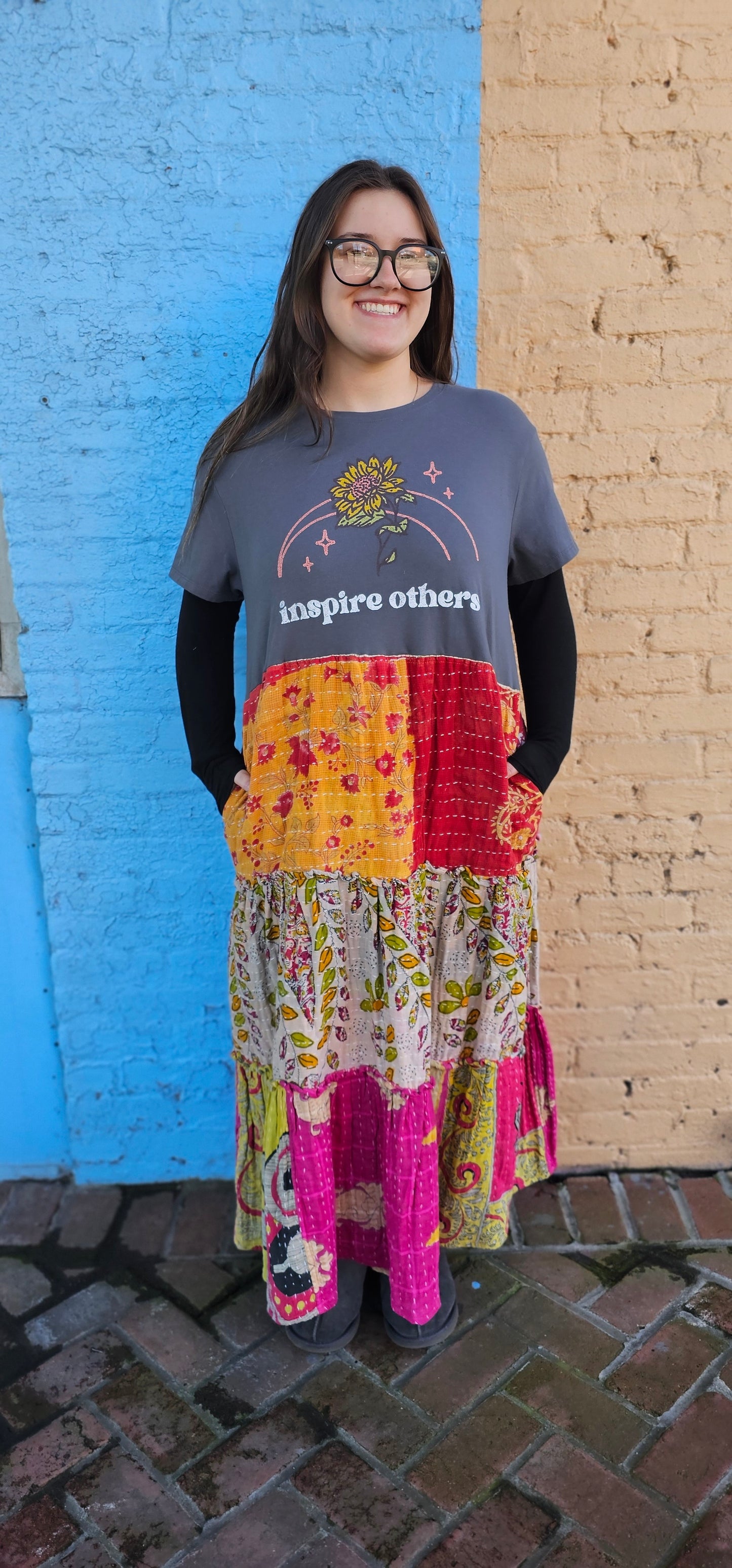 Inspire Others Kantha Tee Dress