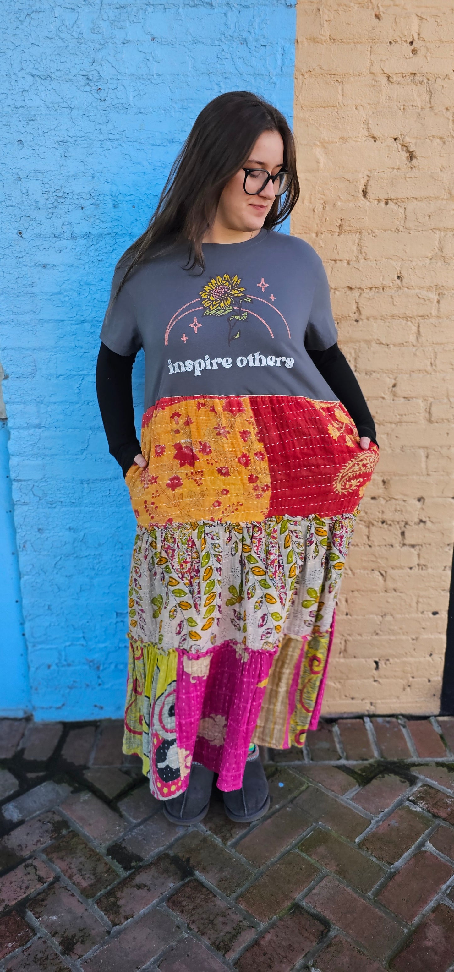 Inspire Others Kantha Tee Dress