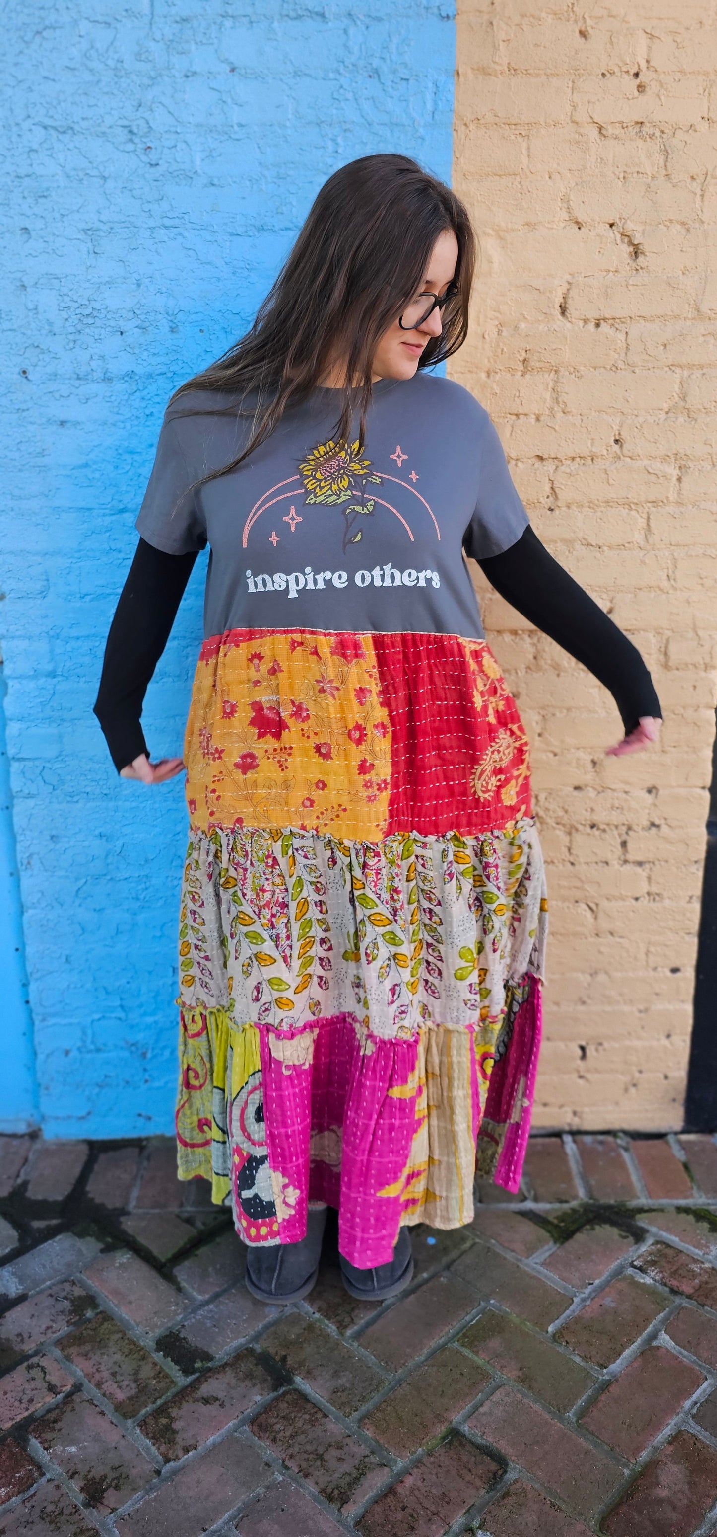 Inspire Others Kantha Tee Dress