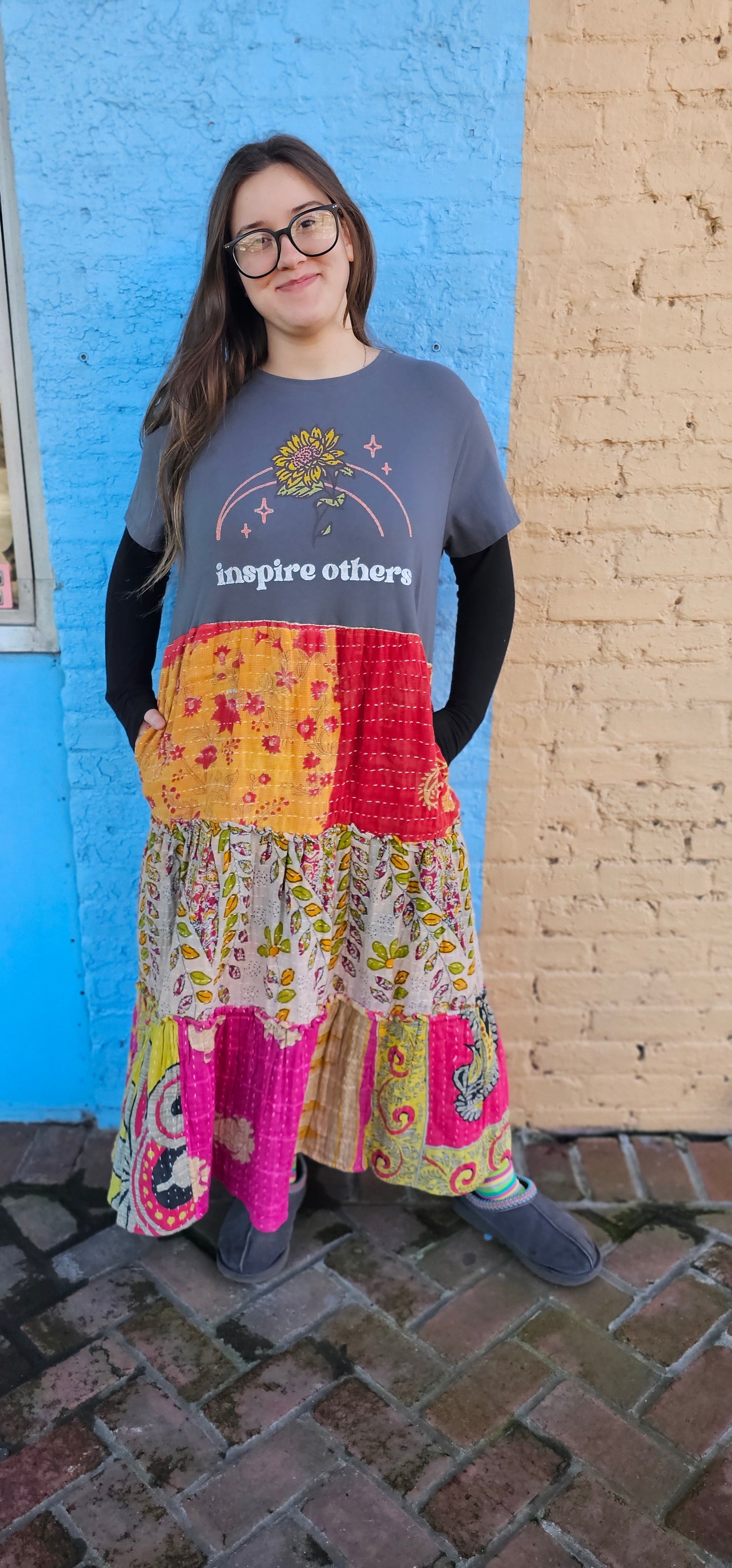 Inspire Others Kantha Tee Dress