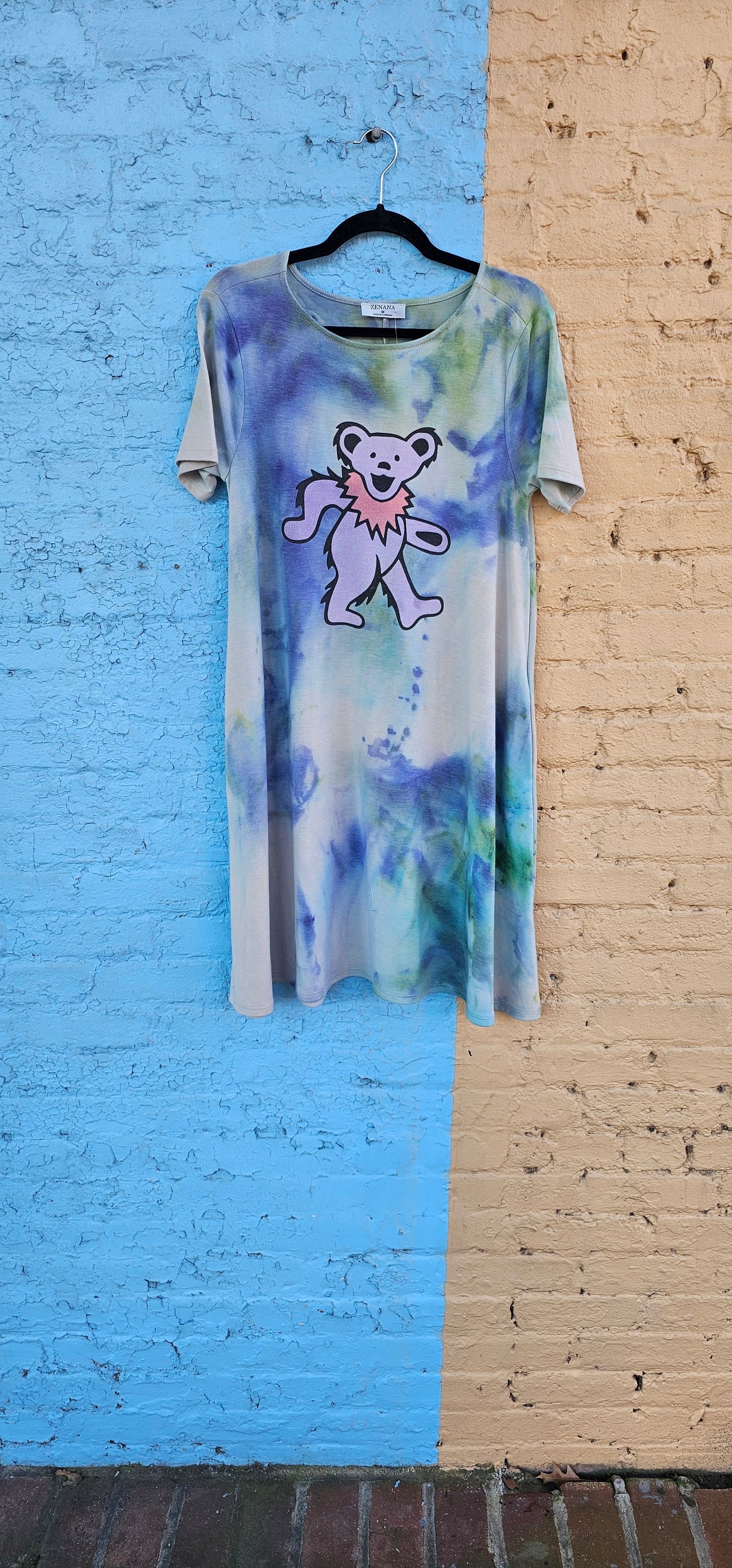 Grateful Dead Dancing Bear Tie Dyed Dress