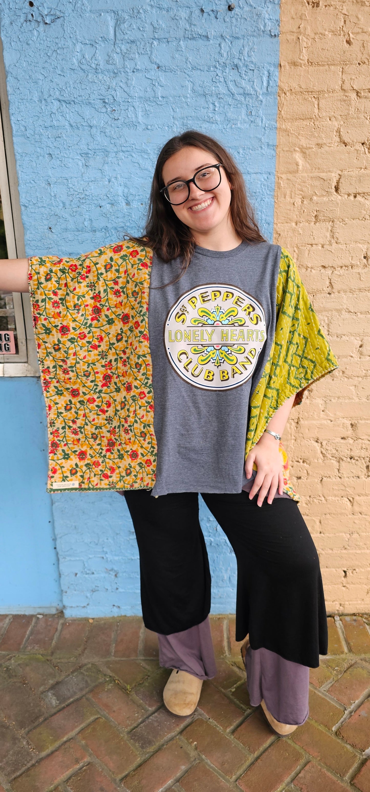 The Beatles Sgt. Pepper's Lonely Hearts Club Band Kantha Poncho