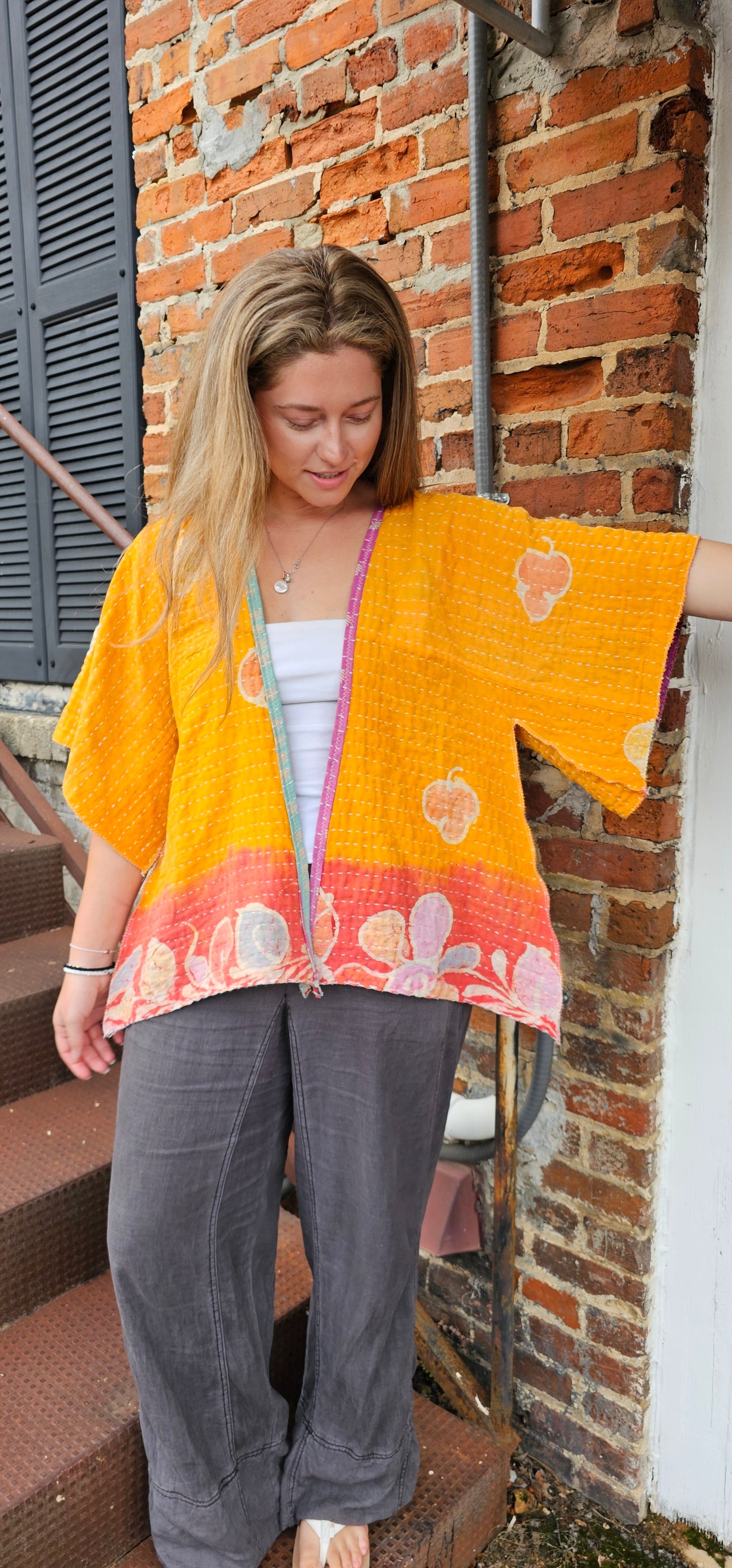 Purple and Blue Charmer Cardie