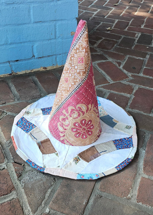 Patchwork Quilt Witch Hat 1226