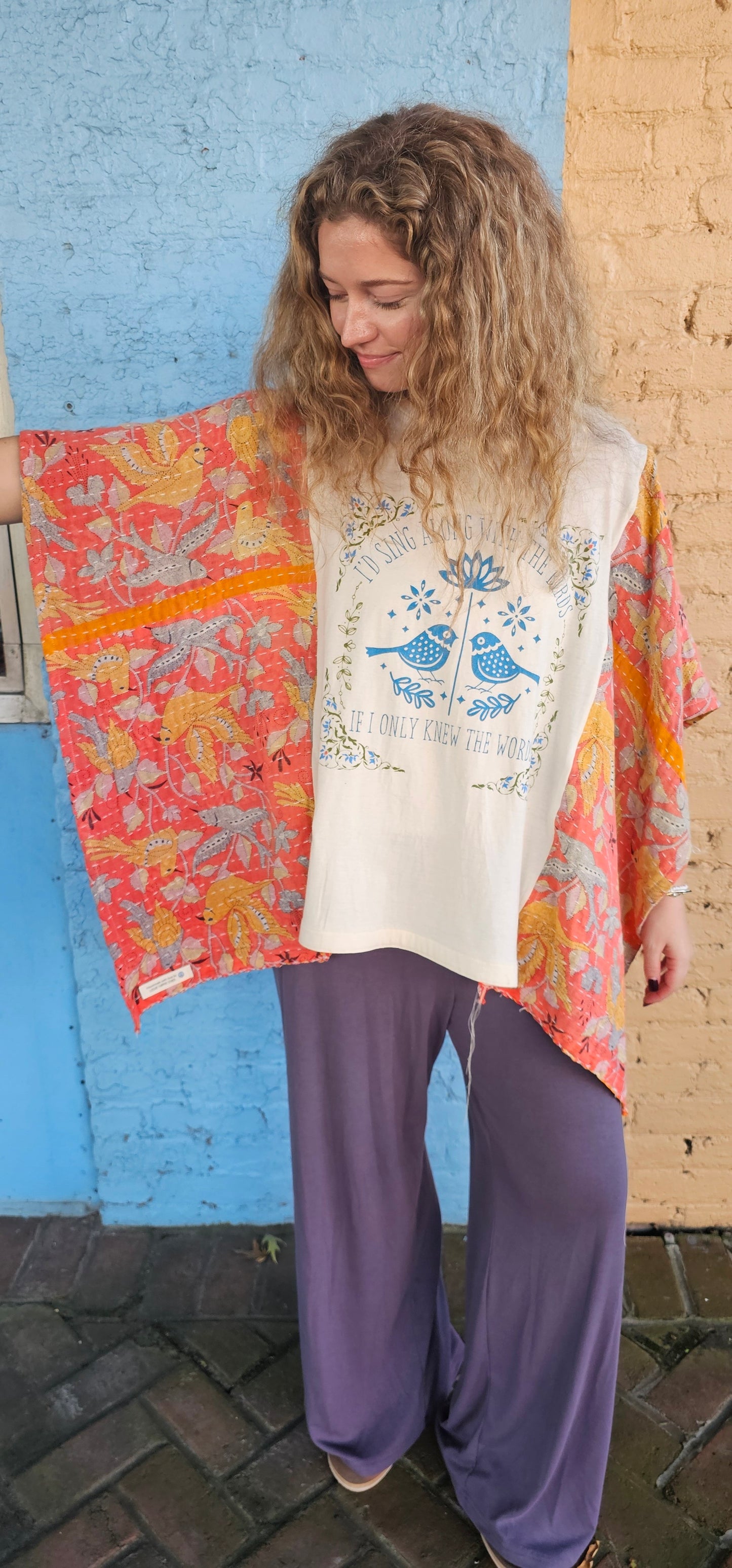 Billy Strings Gild the Lily Kantha Poncho