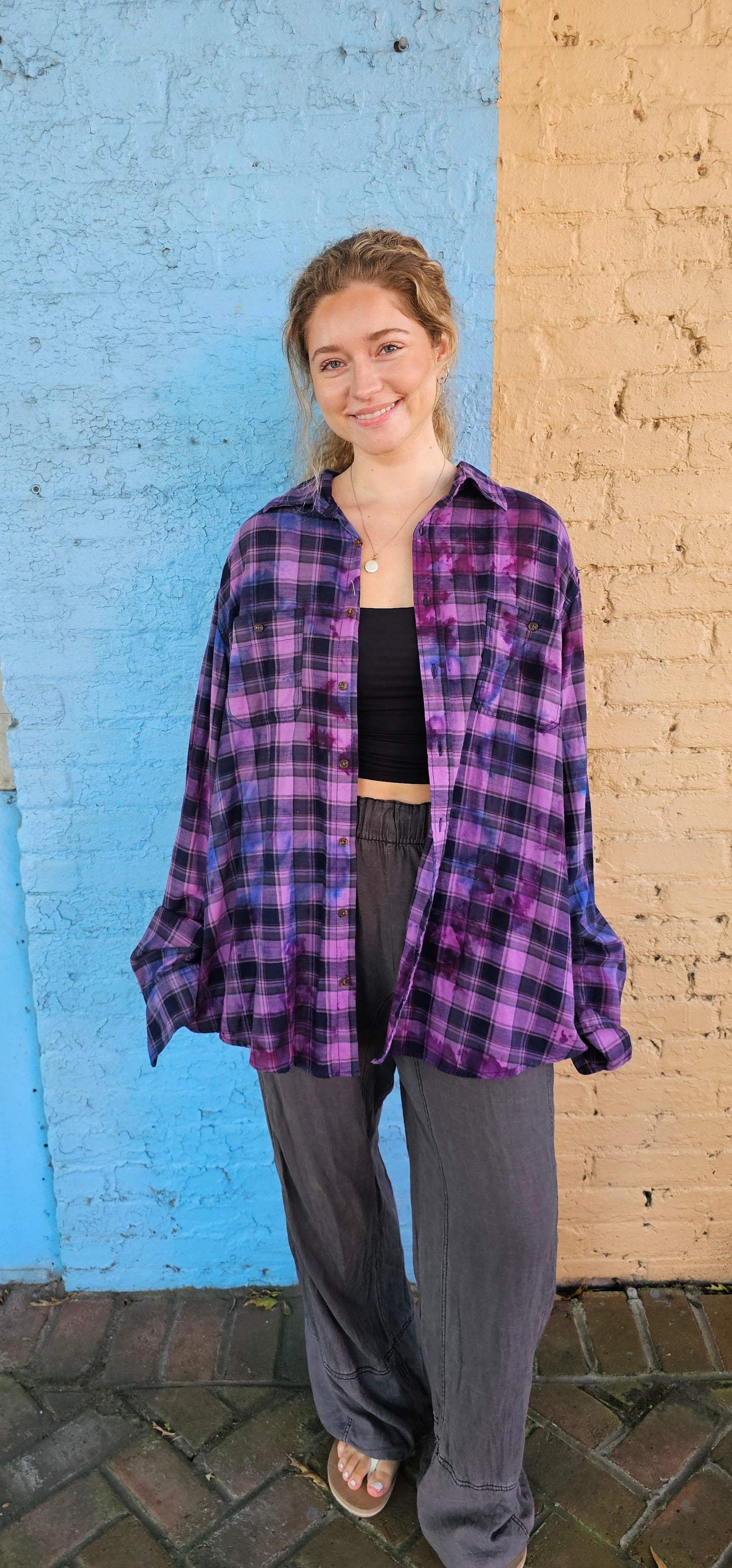 Fleetwood Mac Dyed Flannel size 2XL