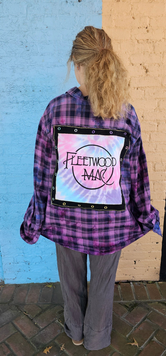 Fleetwood Mac Dyed Flannel size 2XL