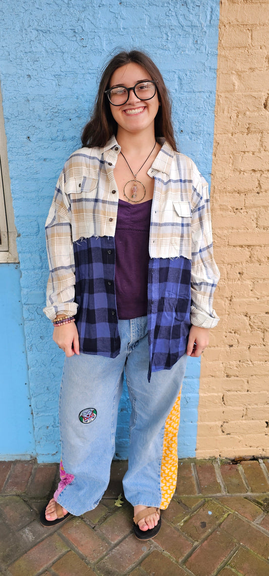 Reworked Split Flannel size XL 1257
