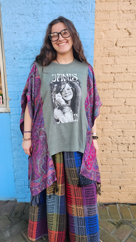 Janis Joplin Pashmina Poncho