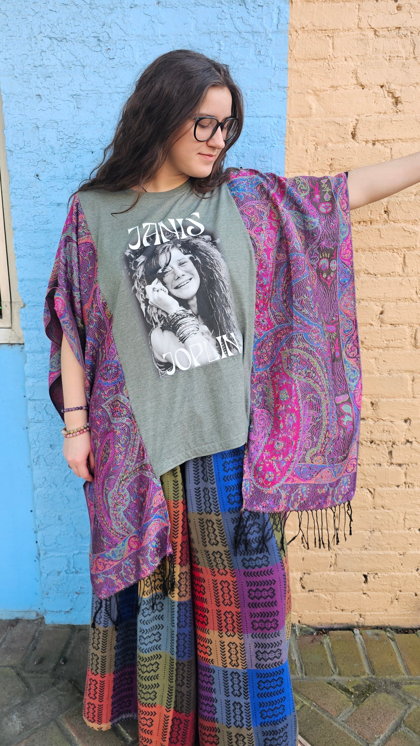 Janis Joplin Pashmina Poncho