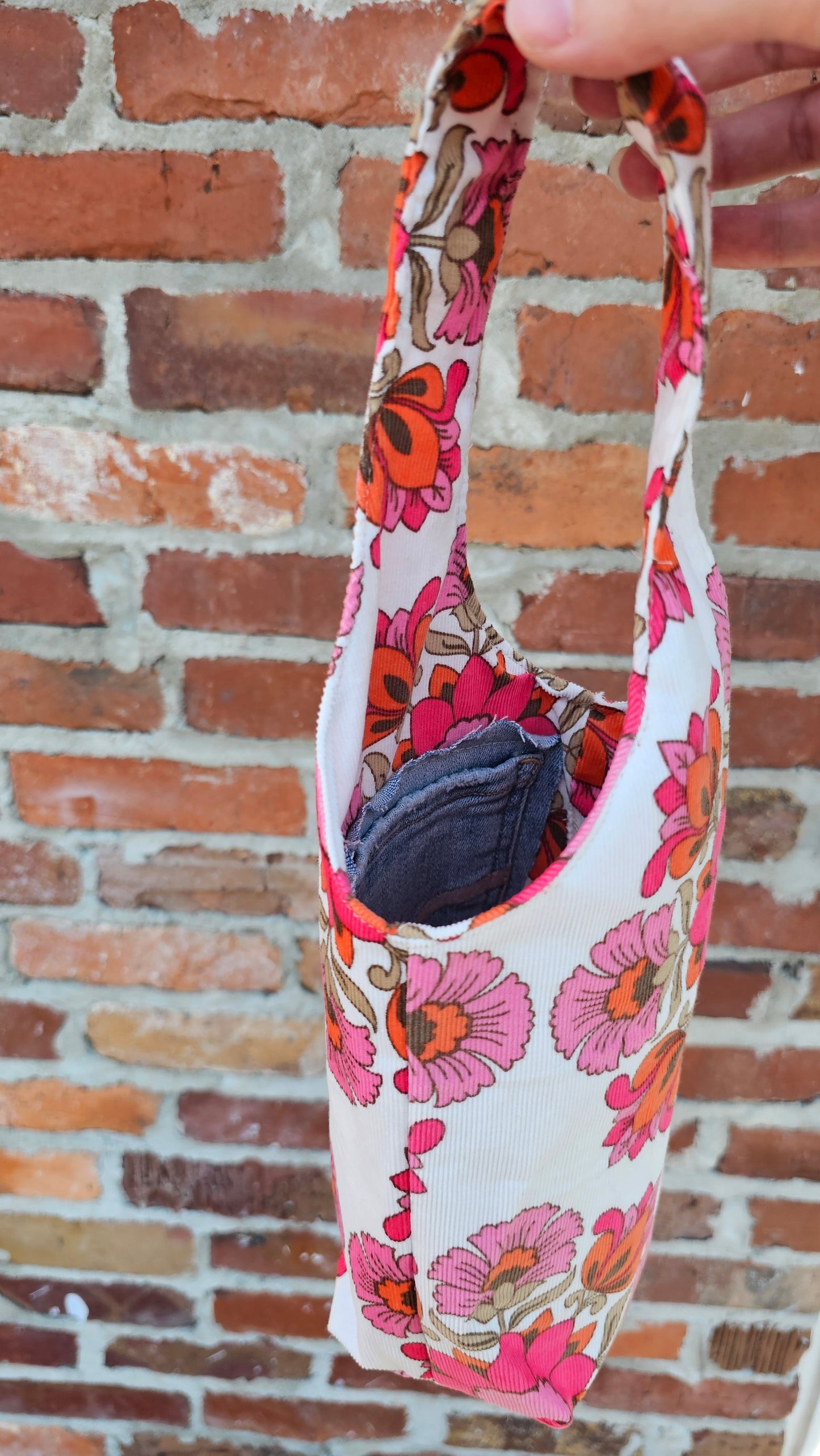 Wine Tote Handmade Bottle Carrier WITH POCKET