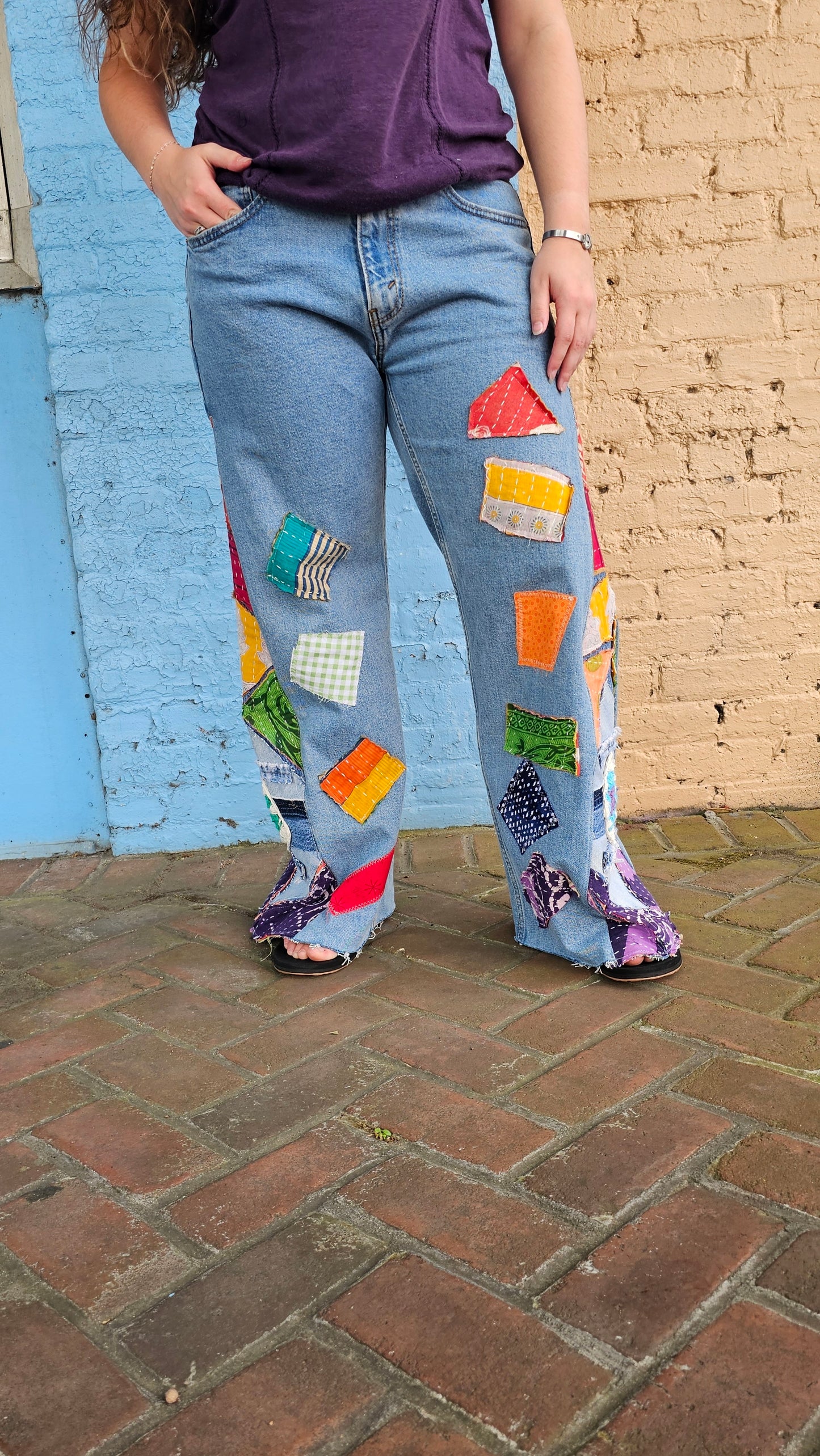 Kantha Bell Party Pants 1399 size 34x28 or 12/14