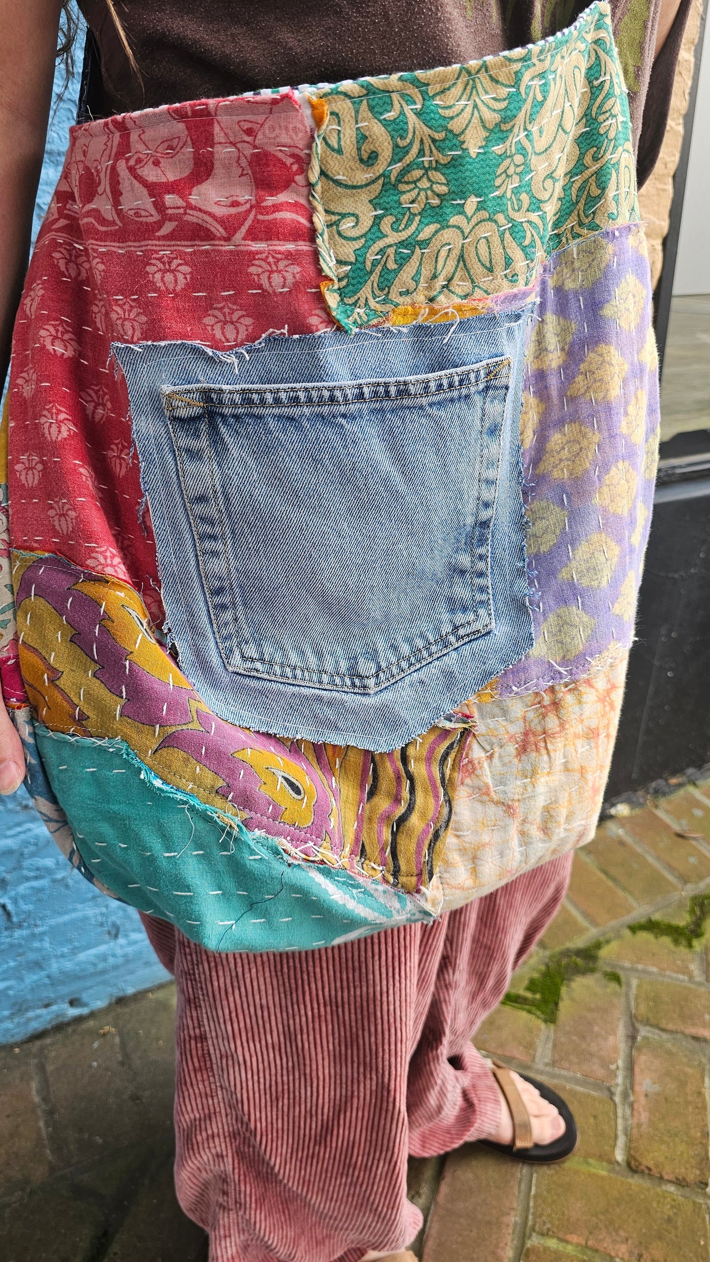 Kantha Patchwork Slouch Bag #1442