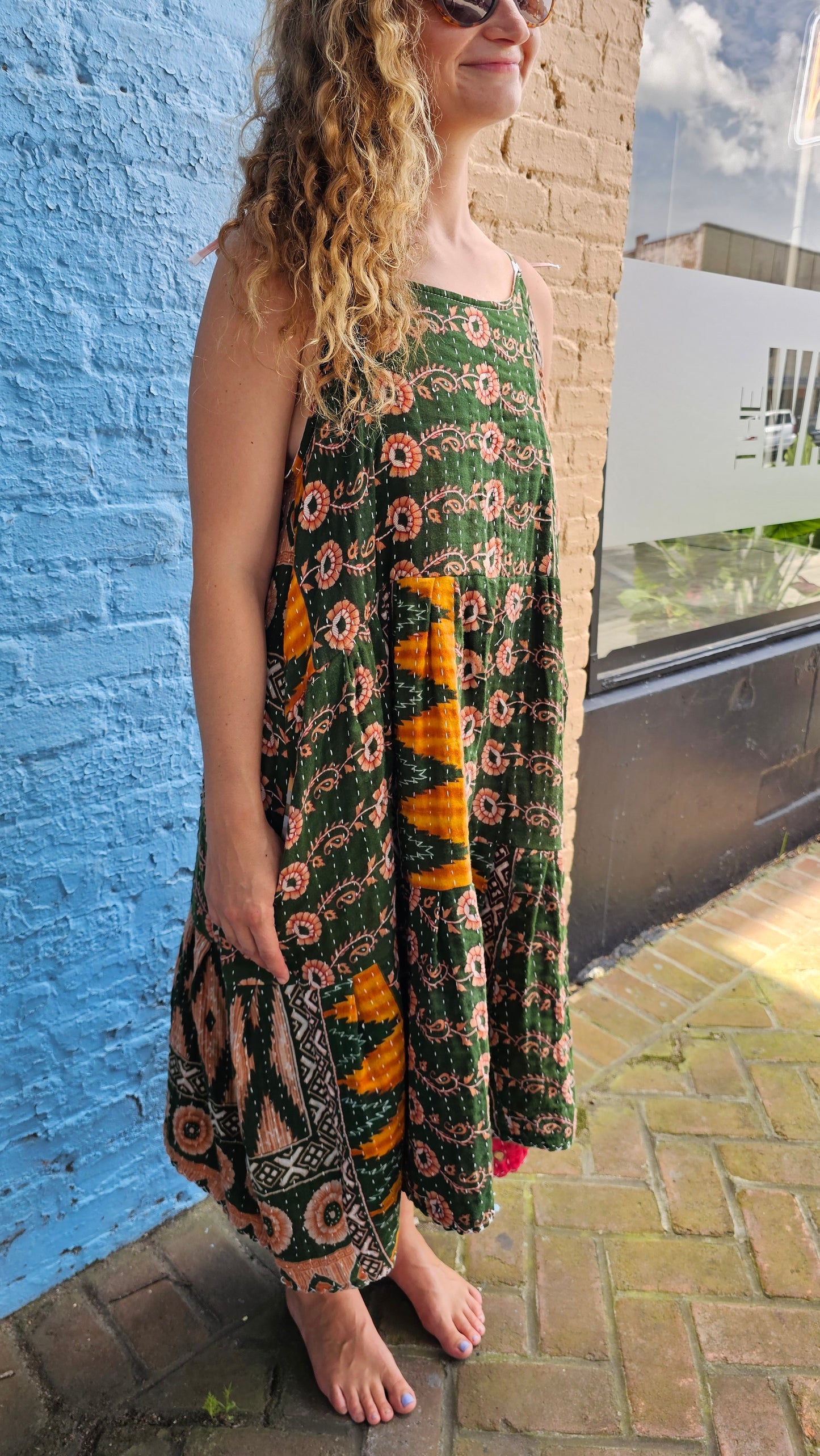 Kantha Meadow Dress #1457