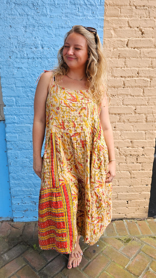 Kantha Meadow Dress #1459
