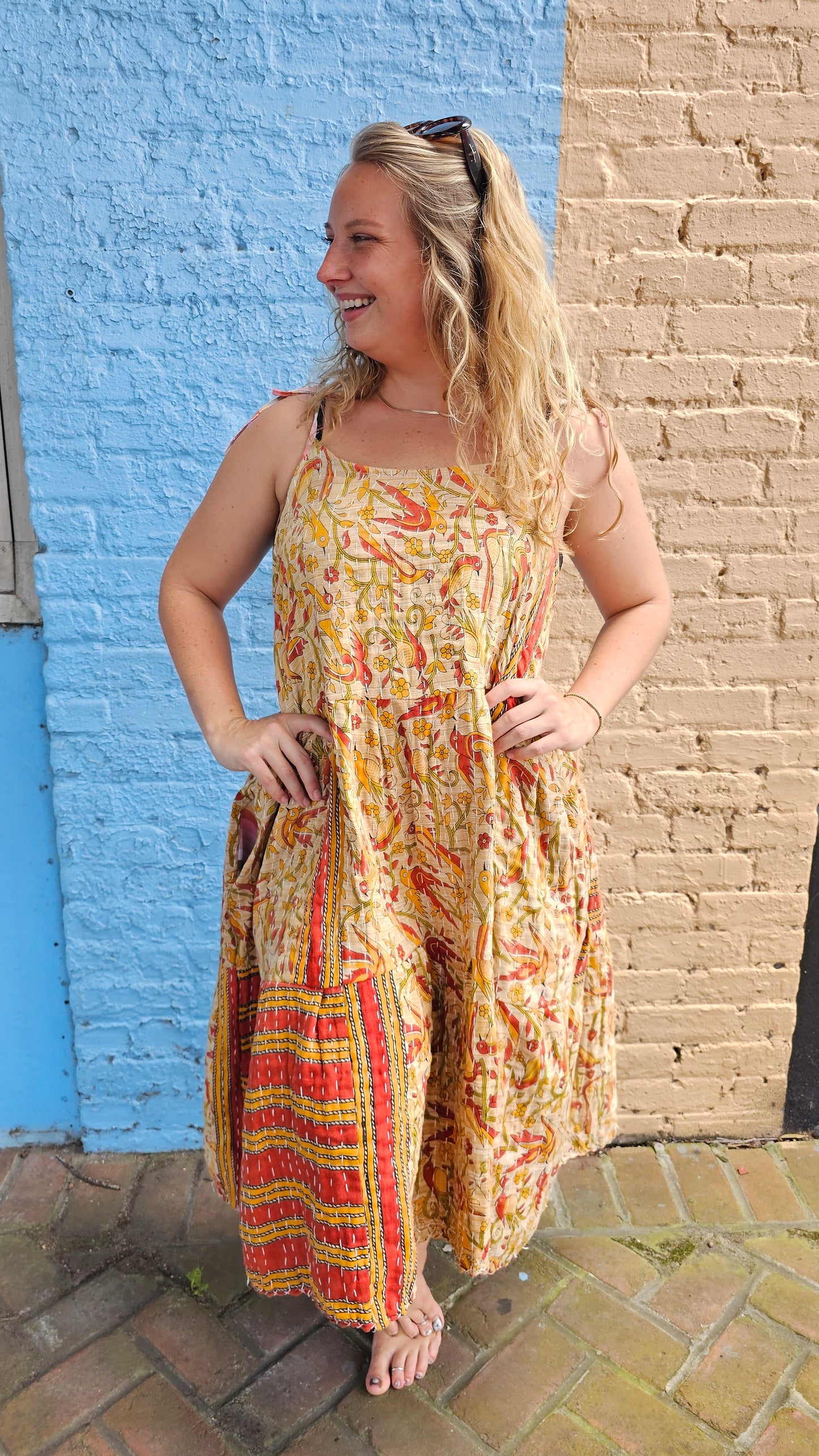 Kantha Meadow Dress #1459