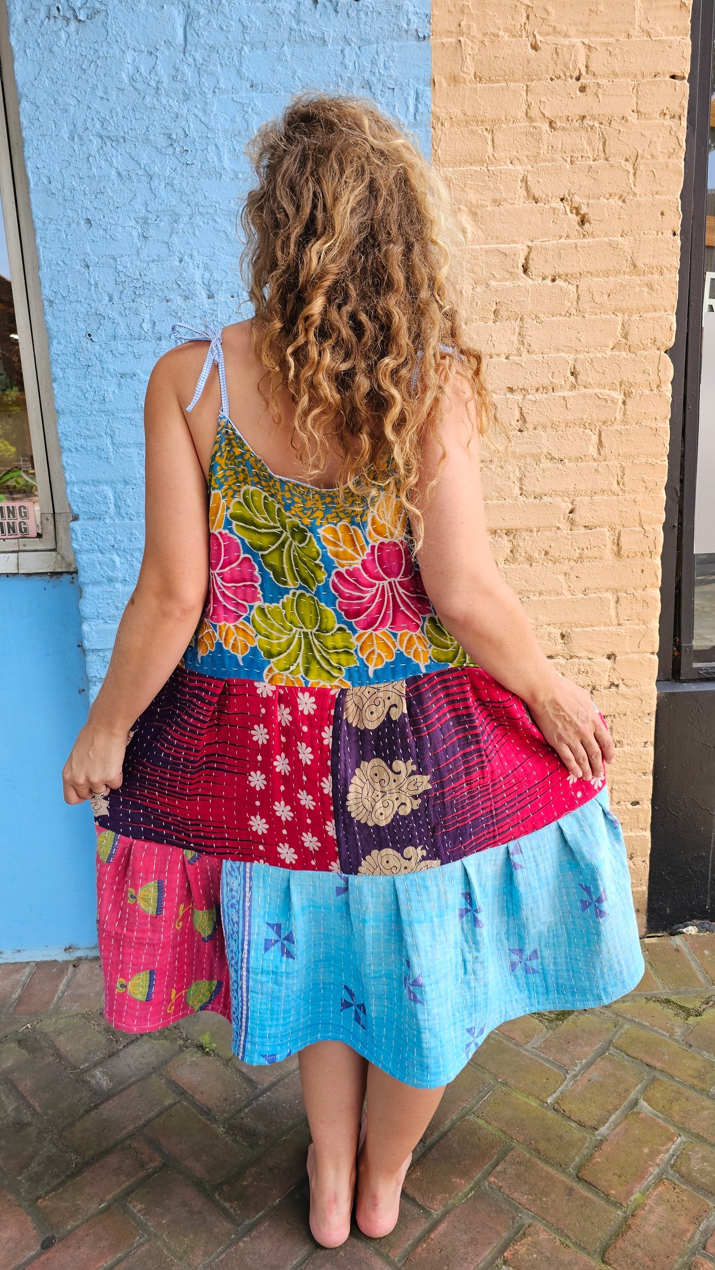 Kantha Meadow Dress #1458