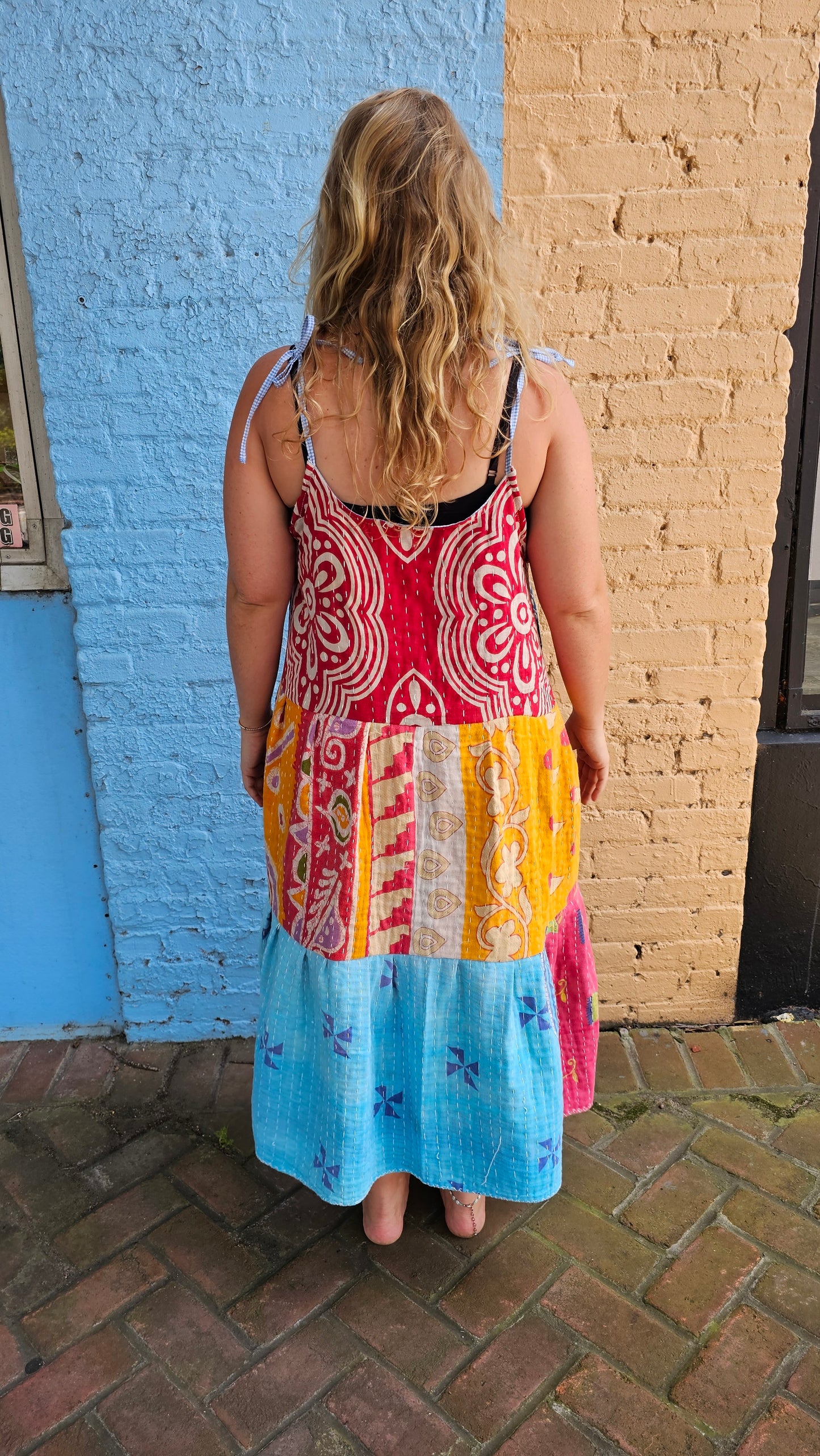 Kantha Meadow Dress #1456
