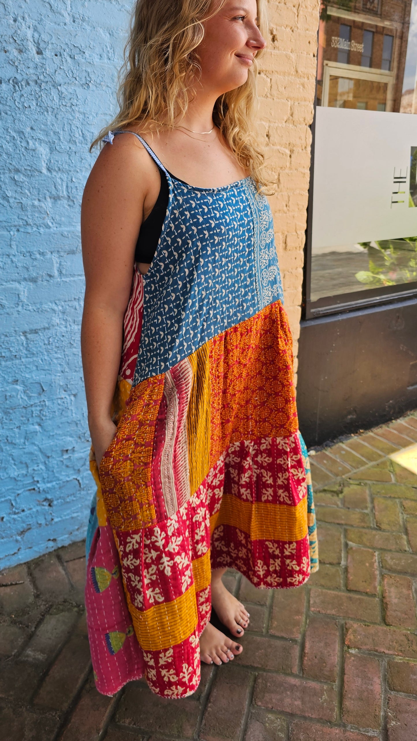 Kantha Meadow Dress #1456