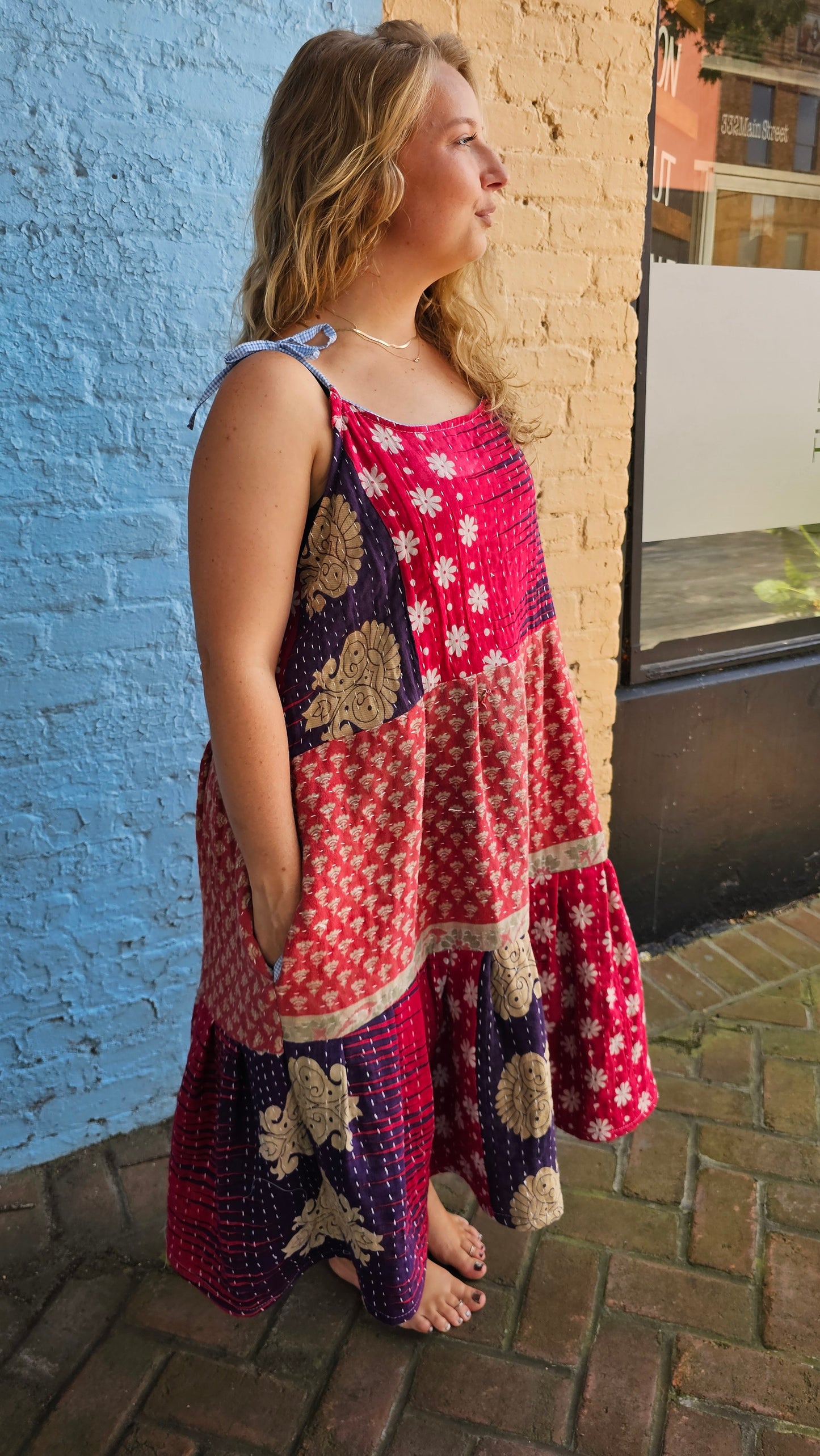 Kantha Meadow Dress #1460