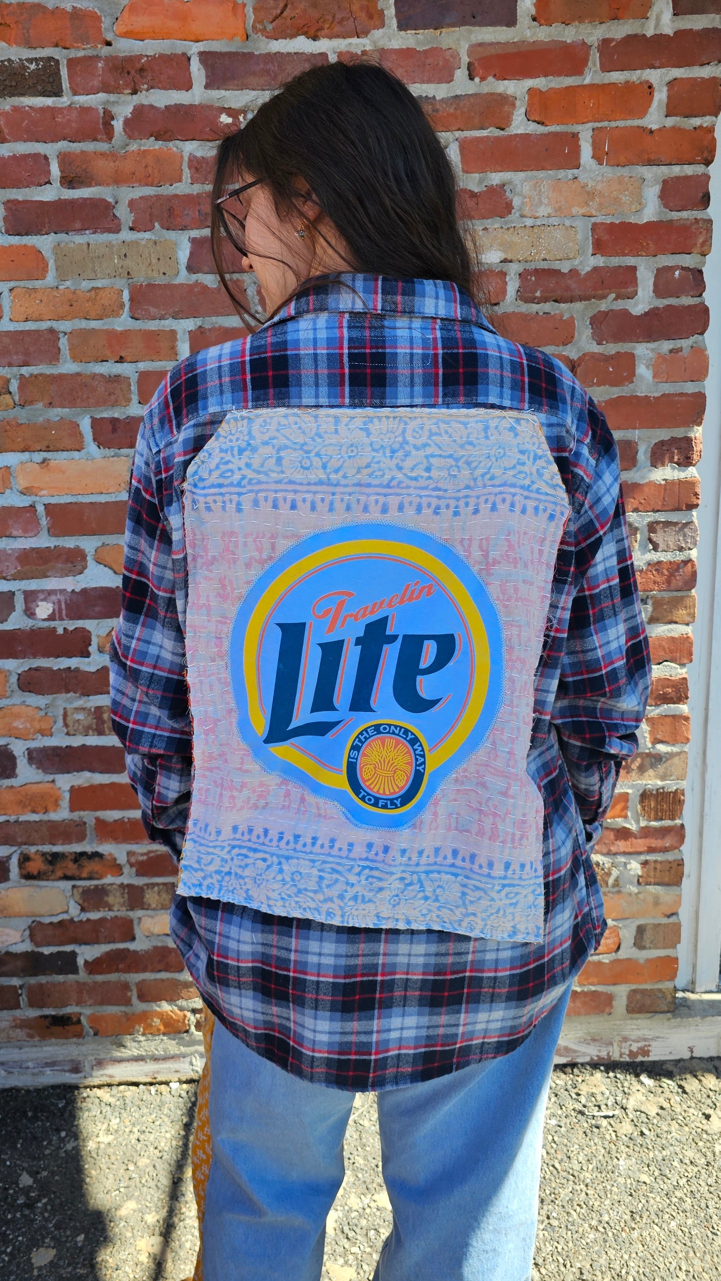 Widespread Panic Travelin Light Flannel size Large #1319