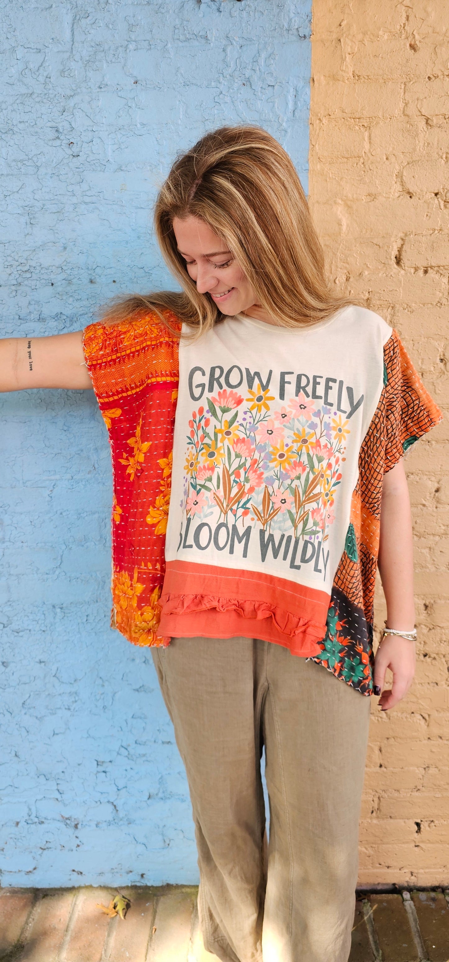 Grow Freely Kantha Diva Flow Top 1238