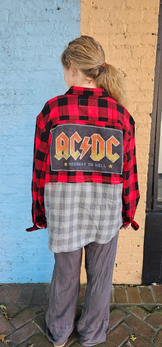 AC/DC Reworked Flannel size XL