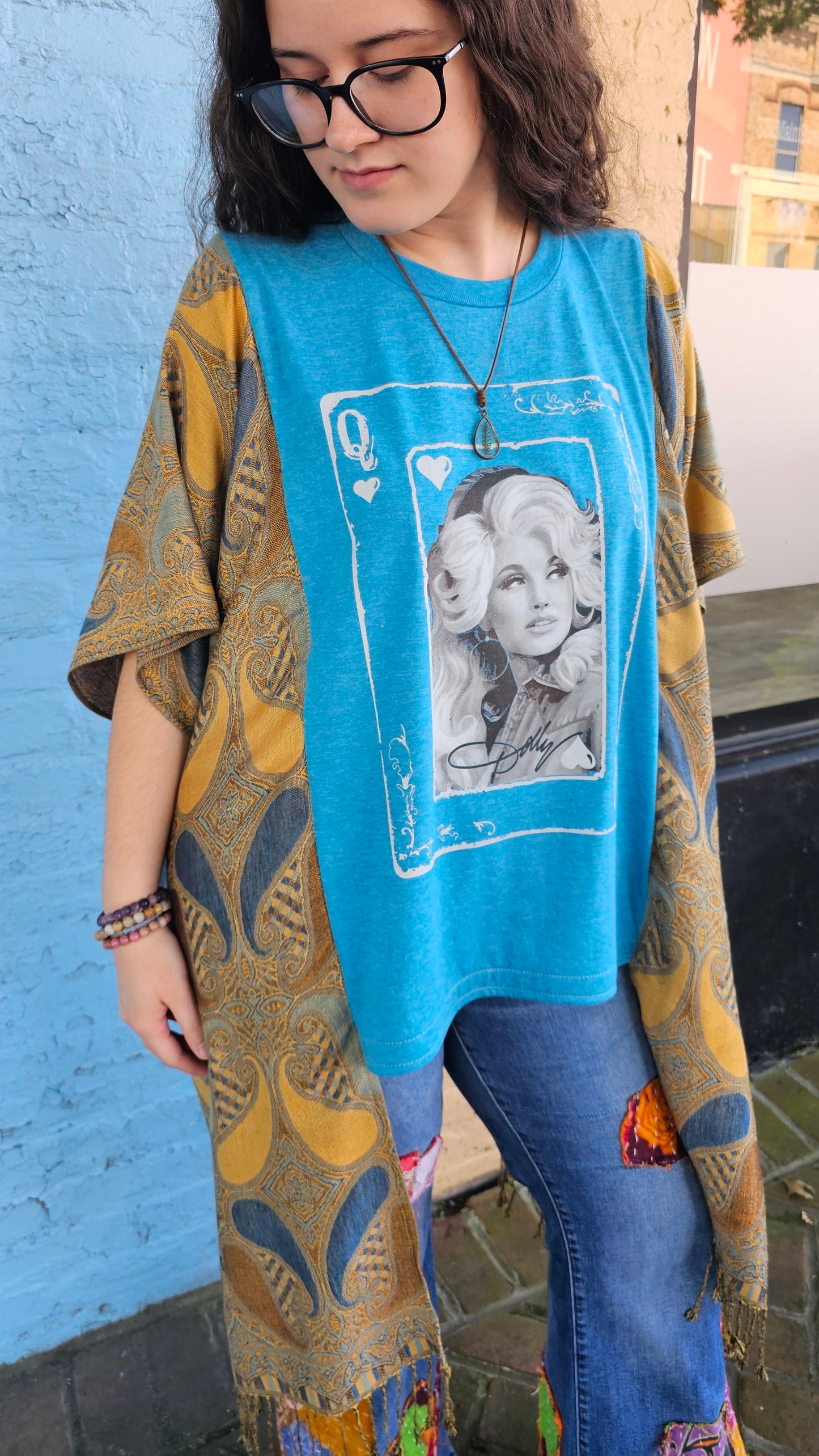 Dolly Parton Pashmina Top #1424