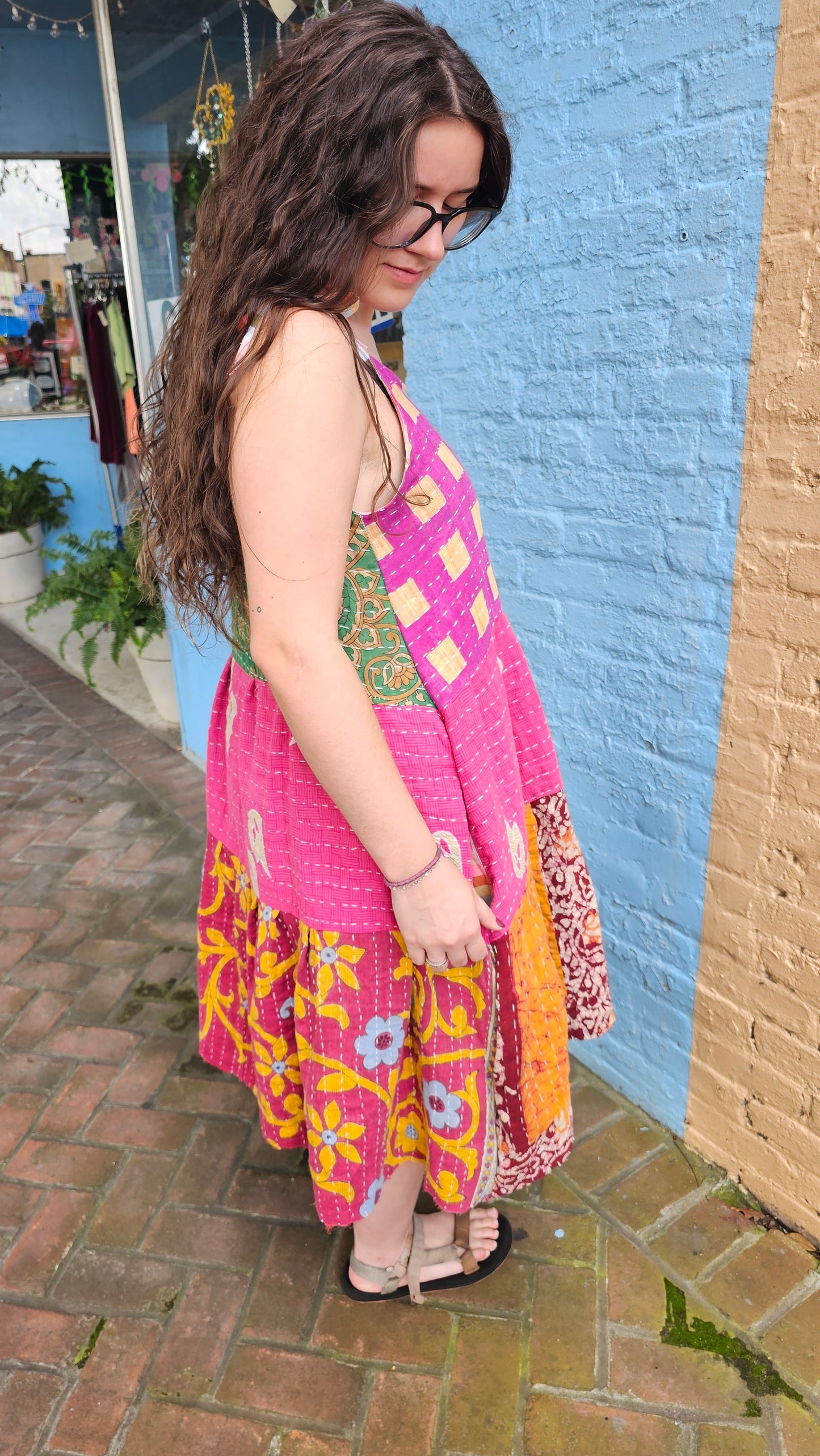 Kantha Meadow Dress #1449