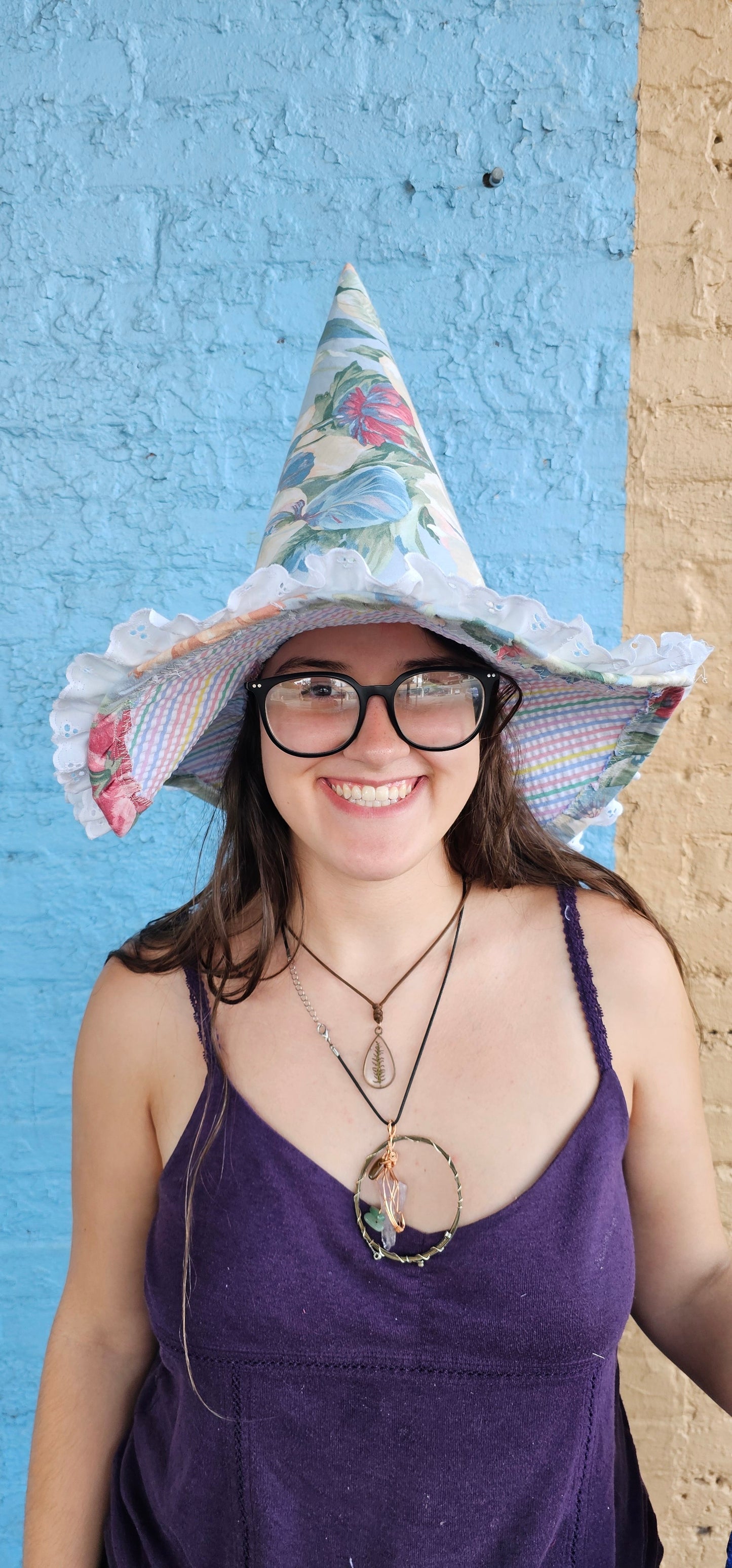 Handmade Cotton Witch Hat