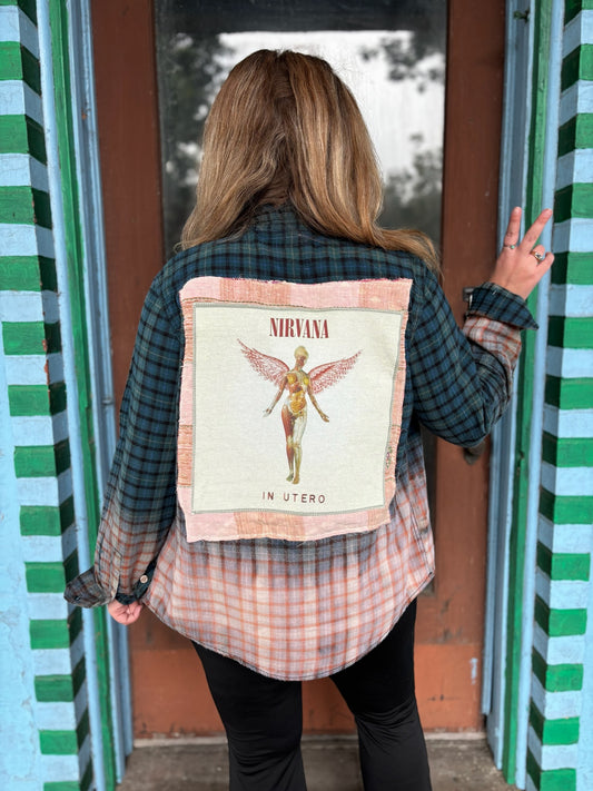 Nirvana In Utero Bleached Flannel